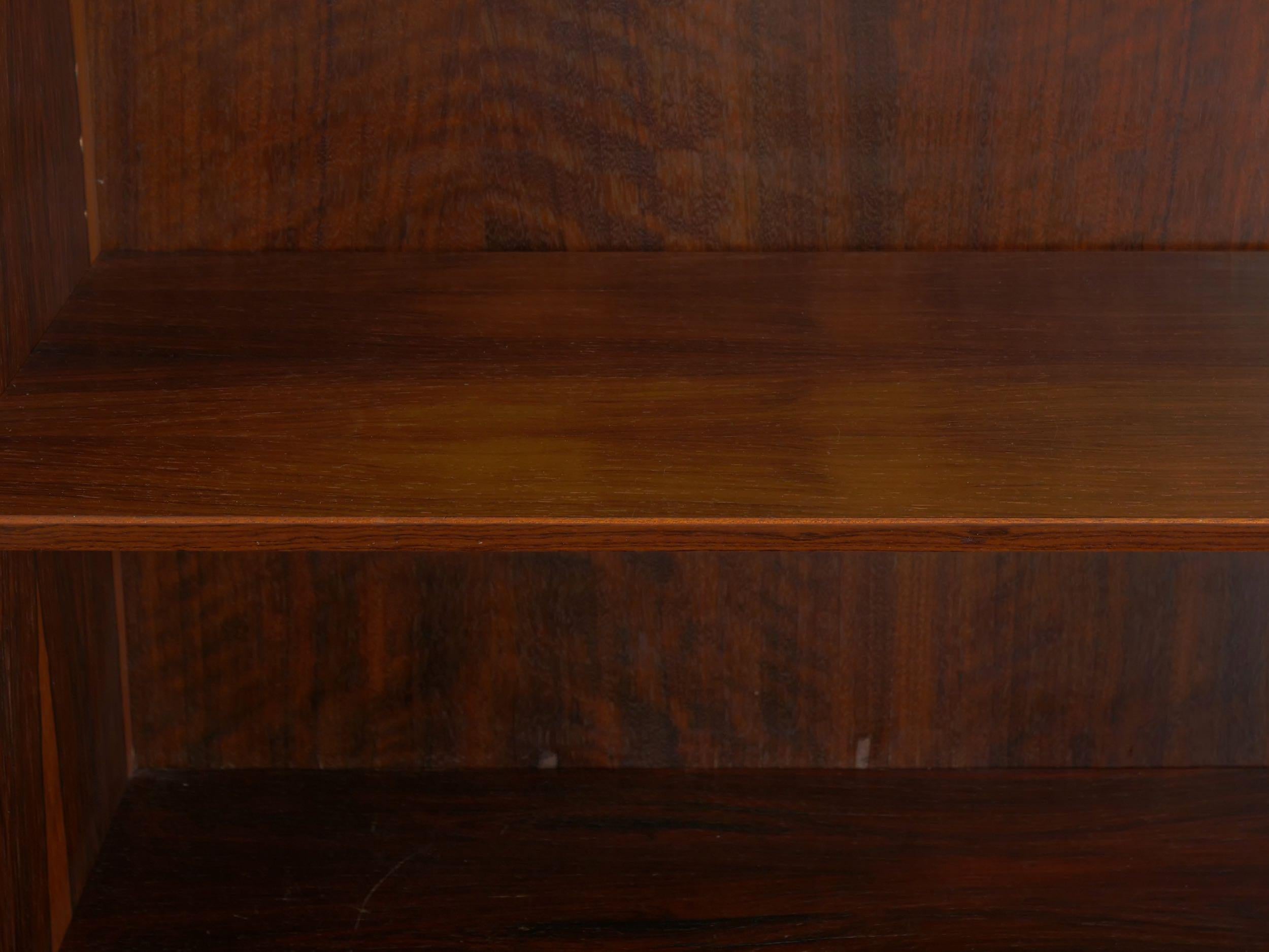Danish Modern Rosewood Double Bookcase Bookshelf by Poul Hundevad 5