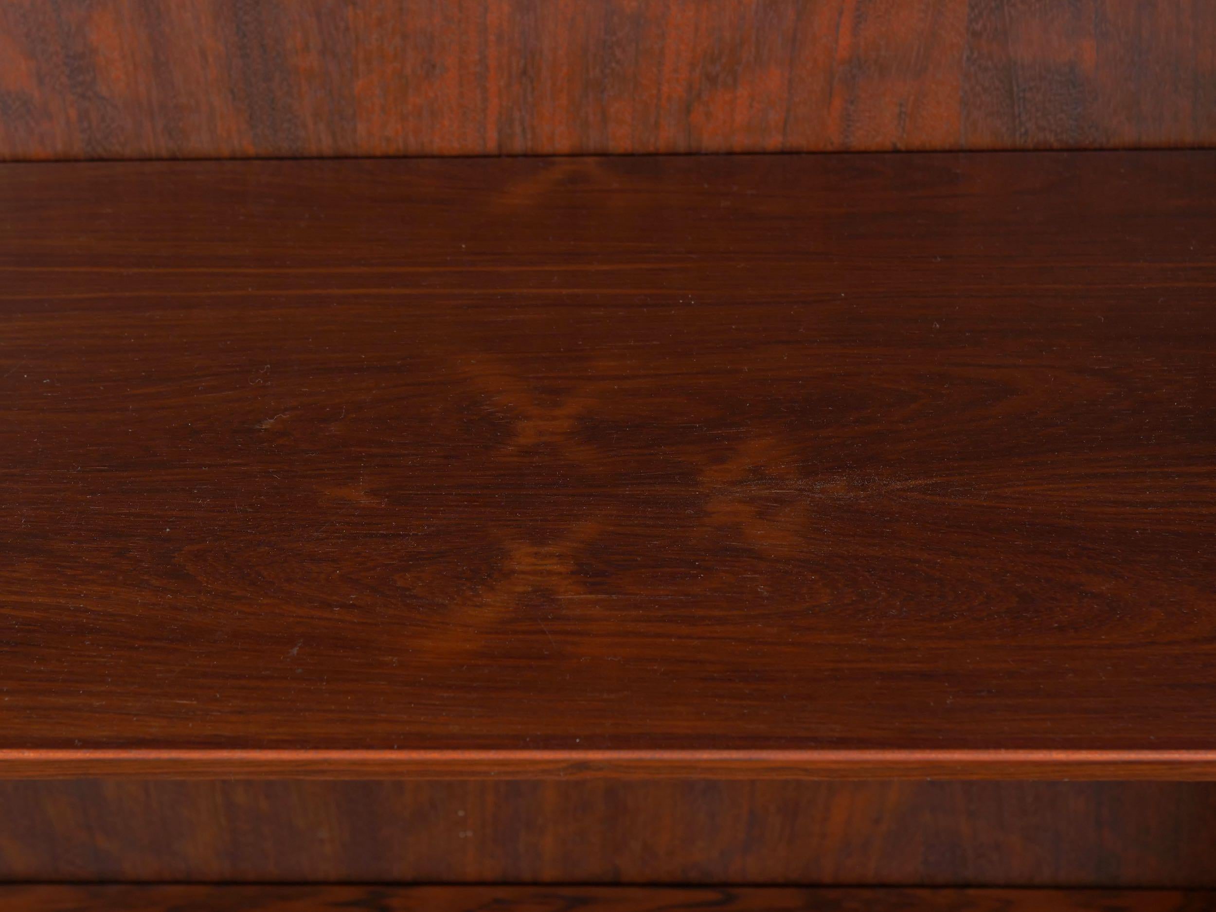 Danish Modern Rosewood Double Bookcase Bookshelf by Poul Hundevad 6