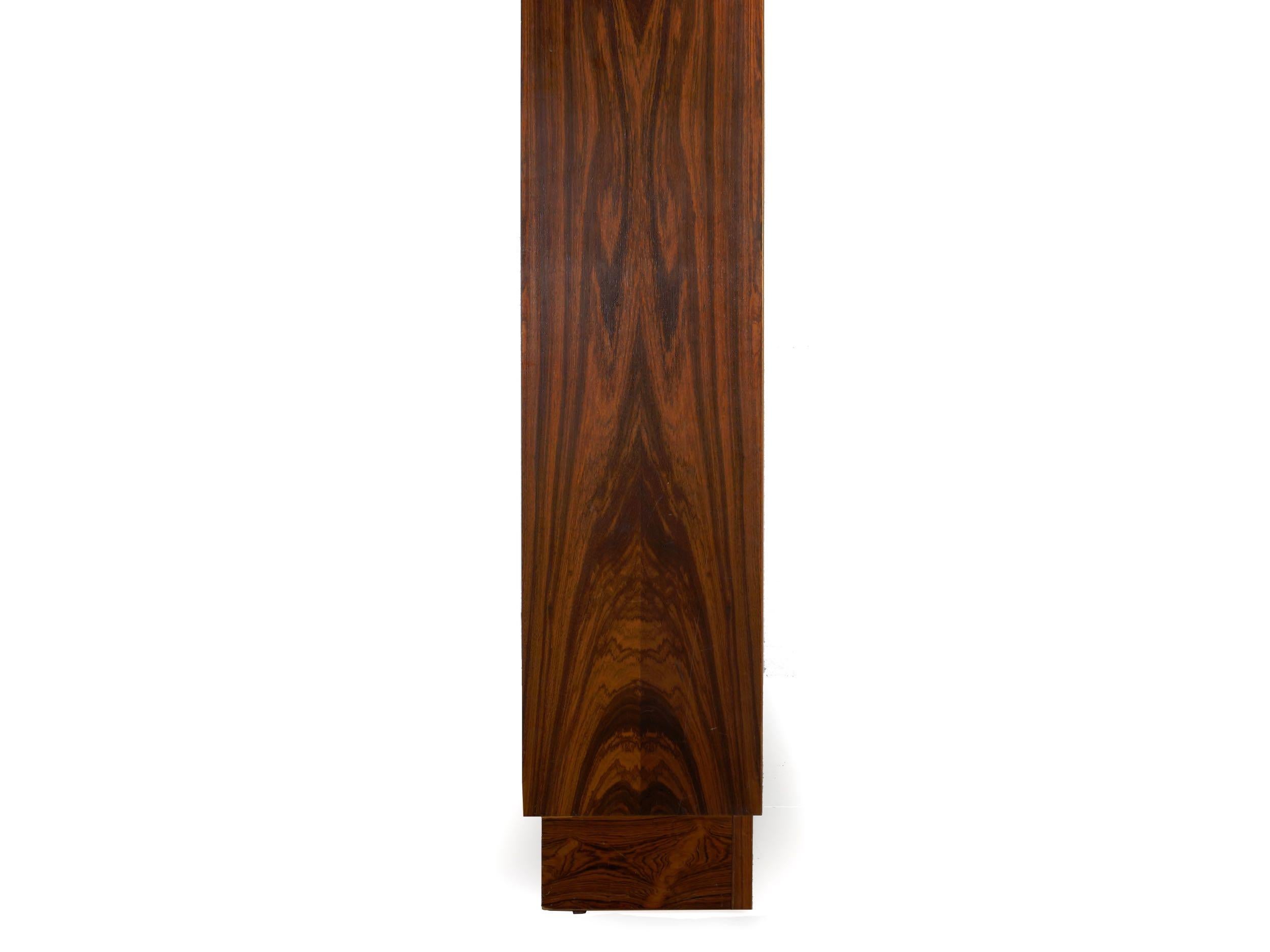 Danish Modern Rosewood Double Bookcase Bookshelf by Poul Hundevad 8