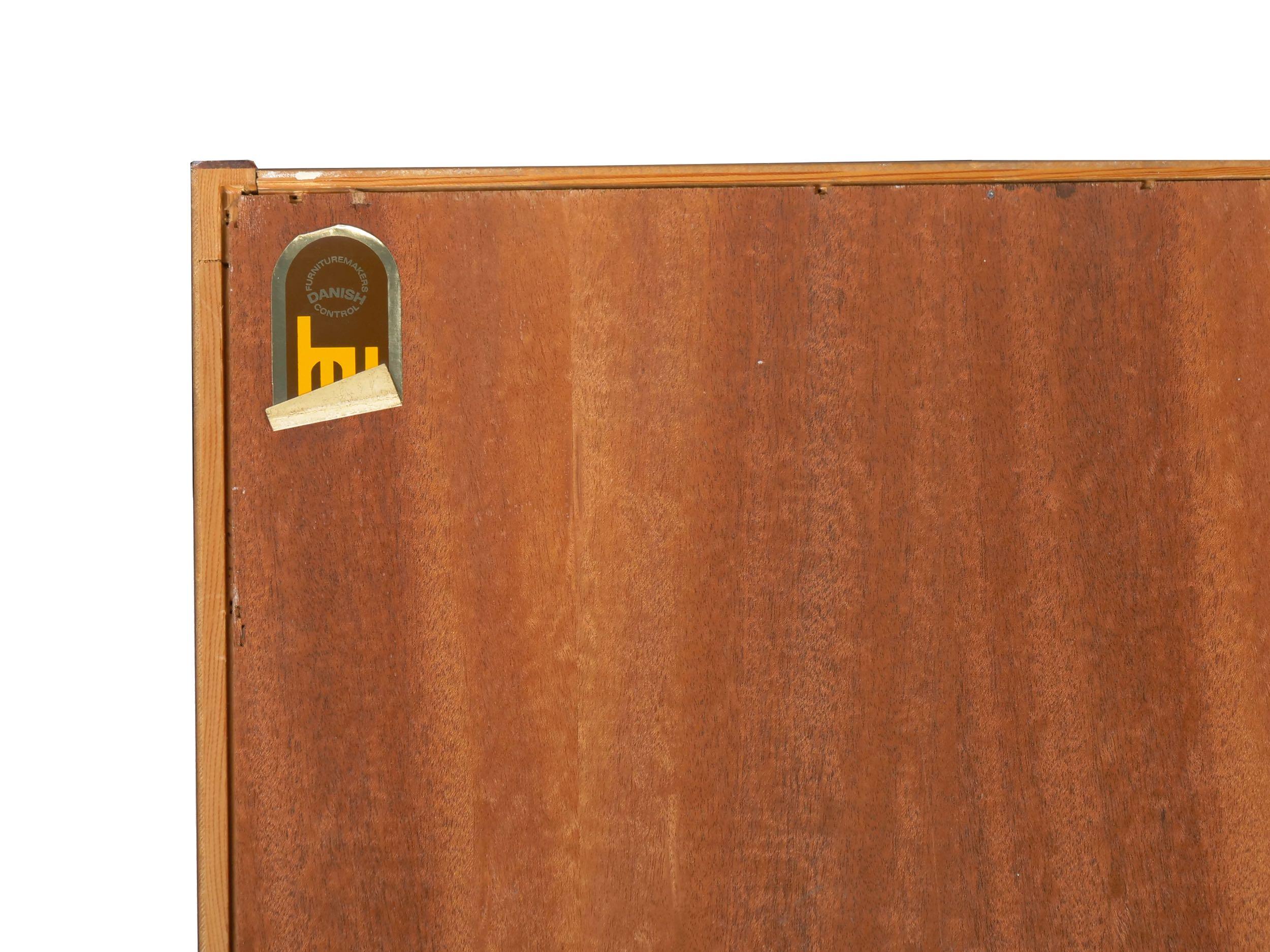 Danish Modern Rosewood Double Bookcase Bookshelf by Poul Hundevad 10
