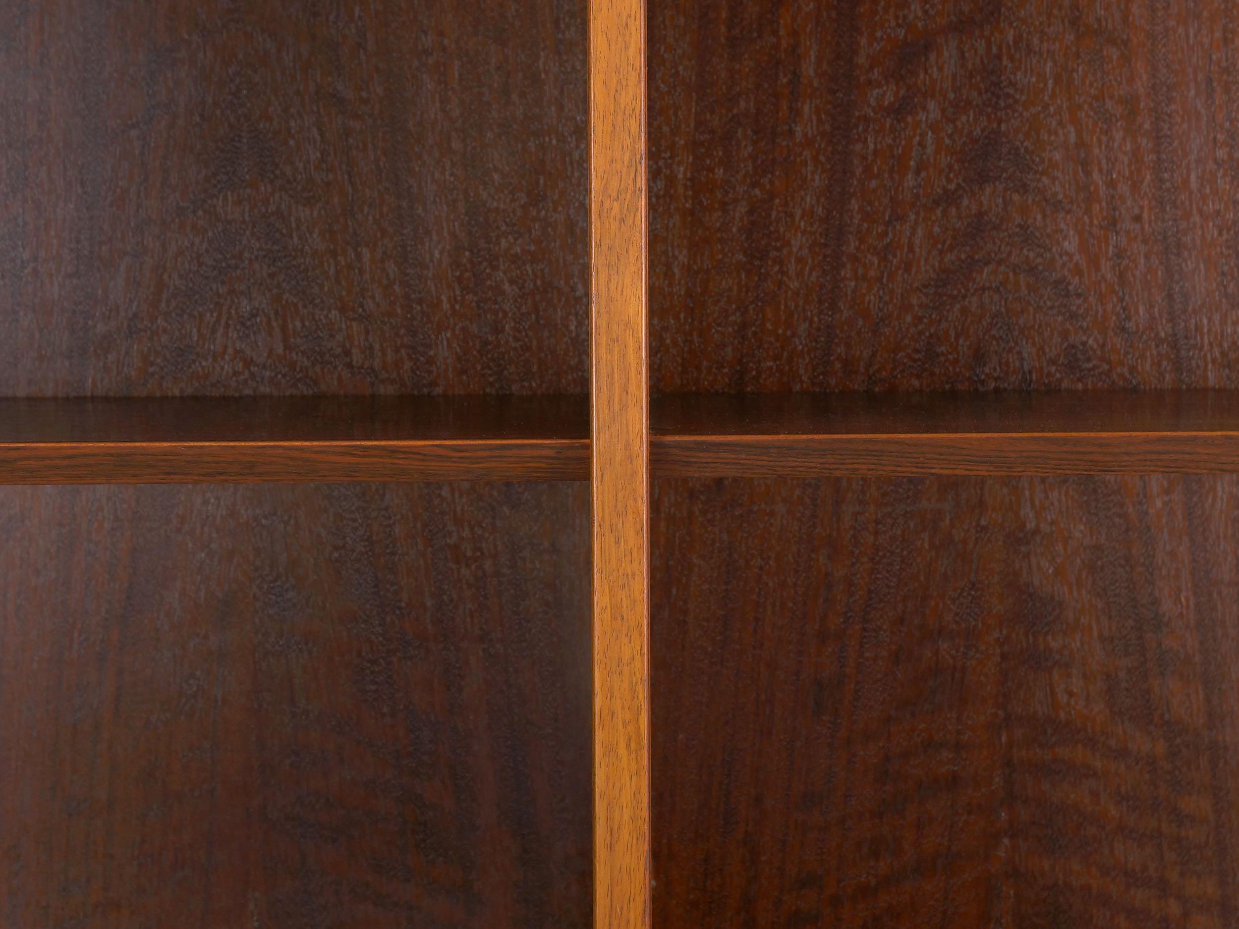 Danish Modern Rosewood Double Bookcase Bookshelf by Poul Hundevad 3