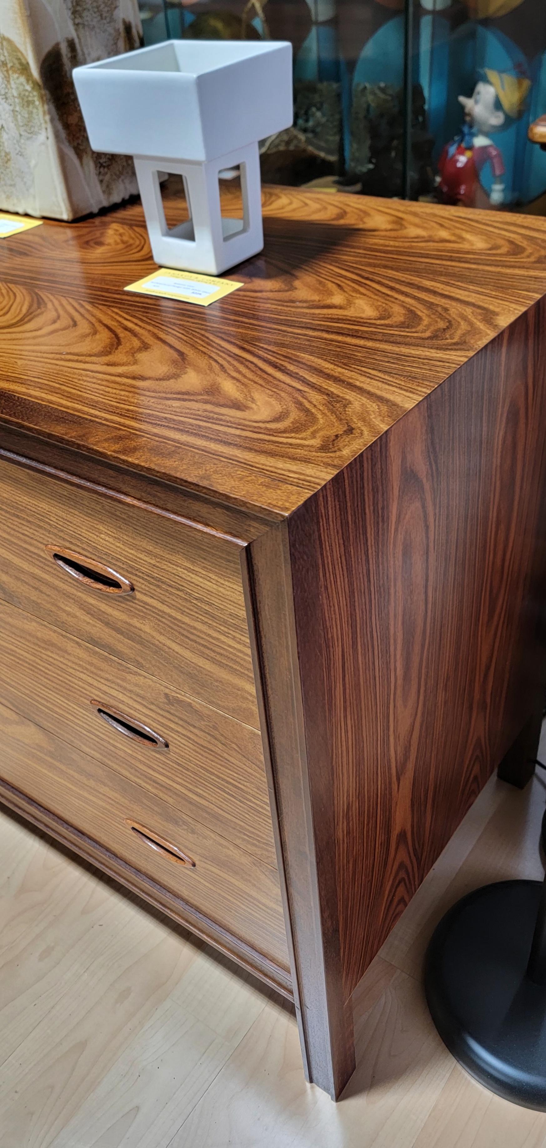 Danish Modern Rosewood Double Dresser For Sale 6