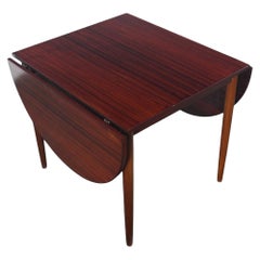 Danish Modern Rosewood Drop Leaf Dining Table, 1960s