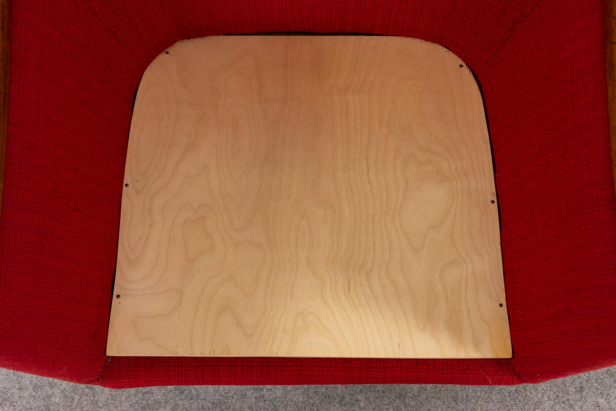 Sillón moderno danés de palisandro en venta 5