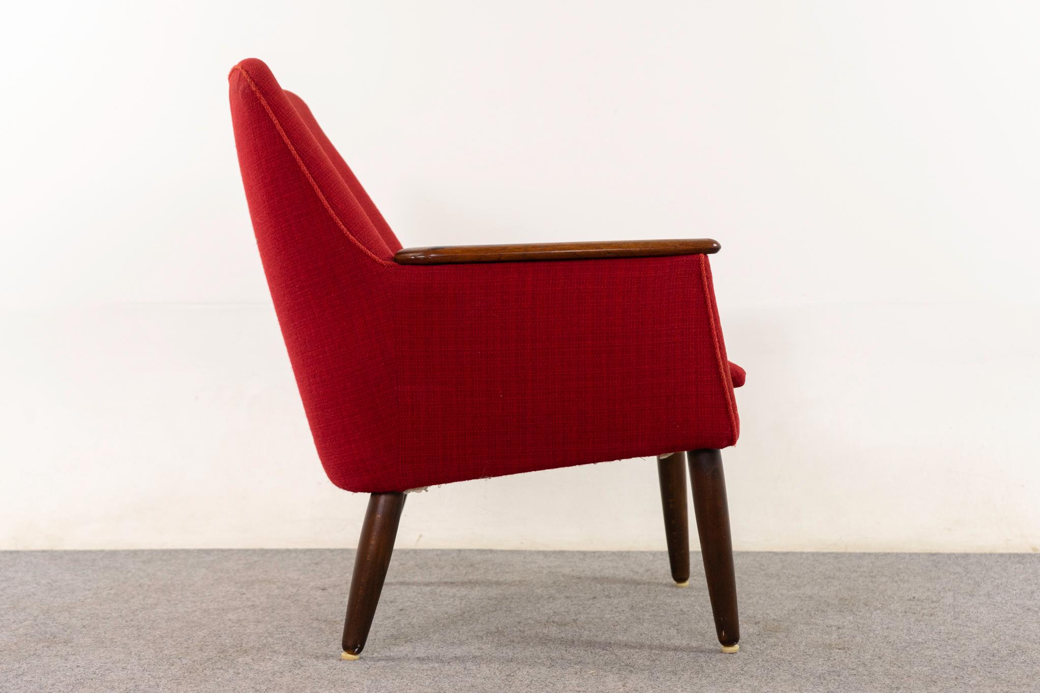 Sillón moderno danés de palisandro Palo de rosa en venta
