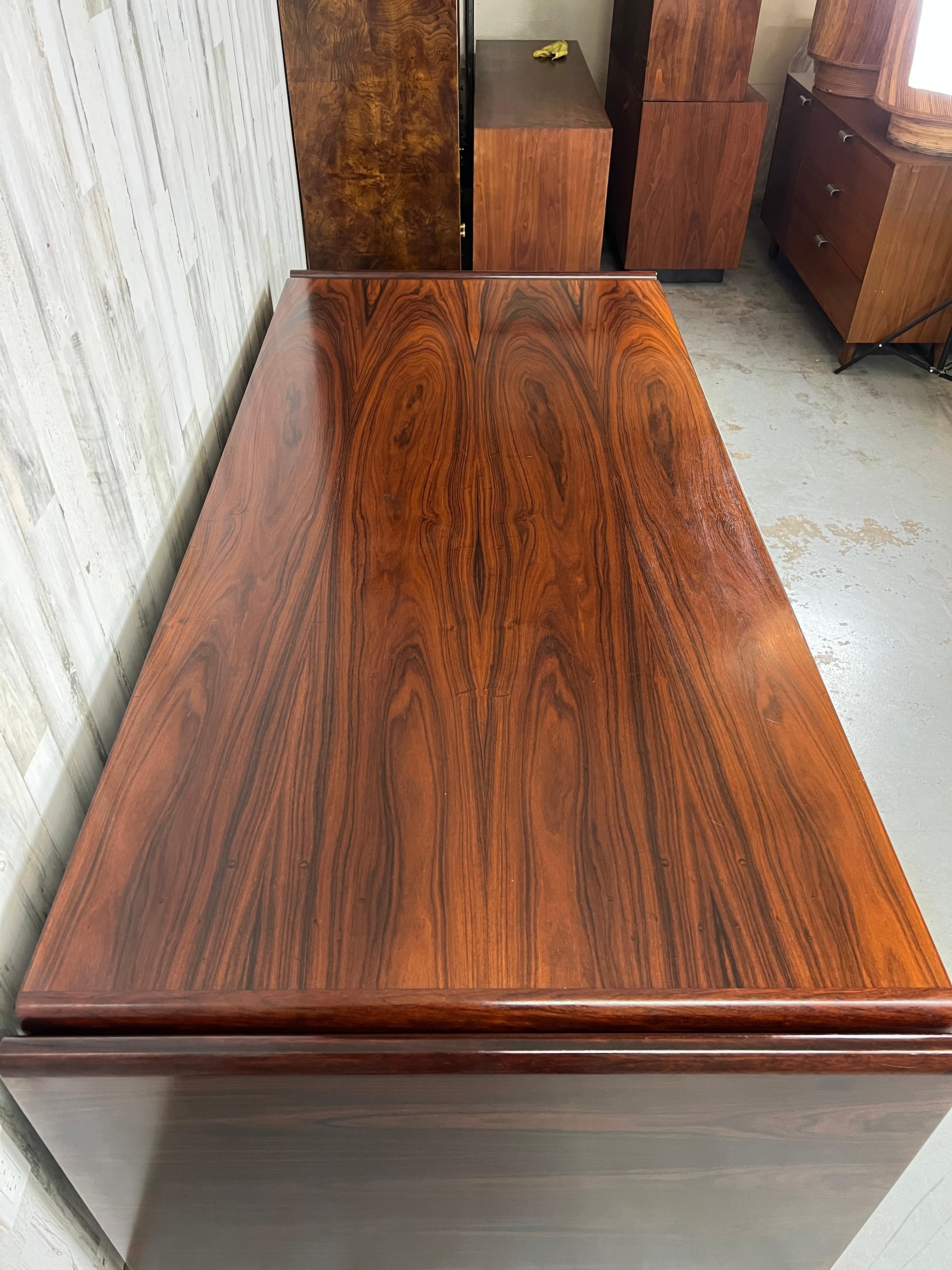 Danish Modern Rosewood Executive Desk 7