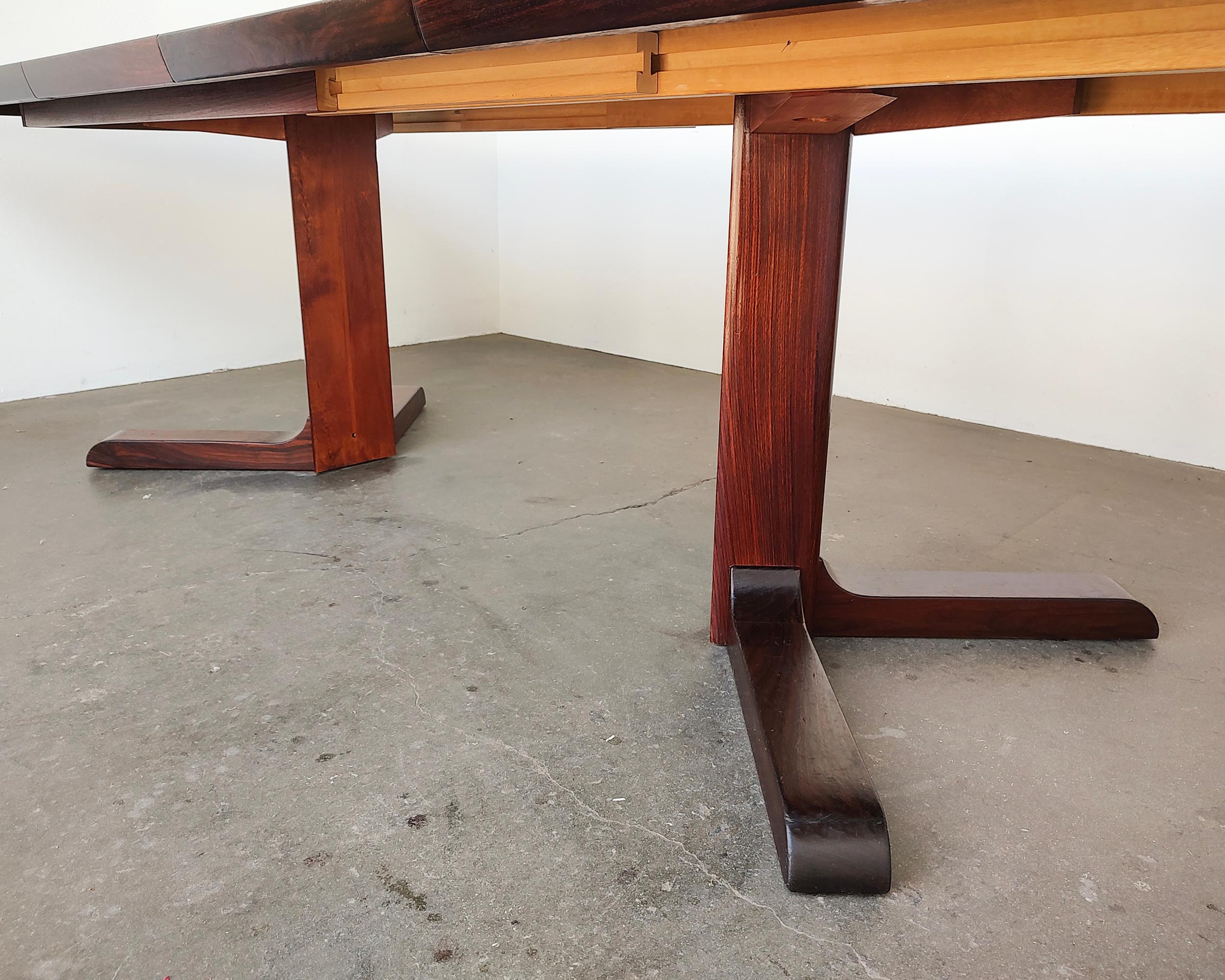 20th Century Danish Modern Rosewood Expanding Dining Table by Skovby Mobelfabrik A/S