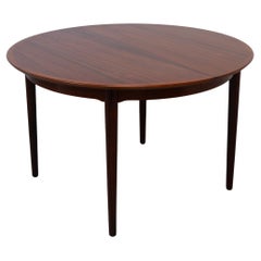 Vintage Danish Modern Rosewood Extendable Dining Table by Arne Vodder, 1950s.