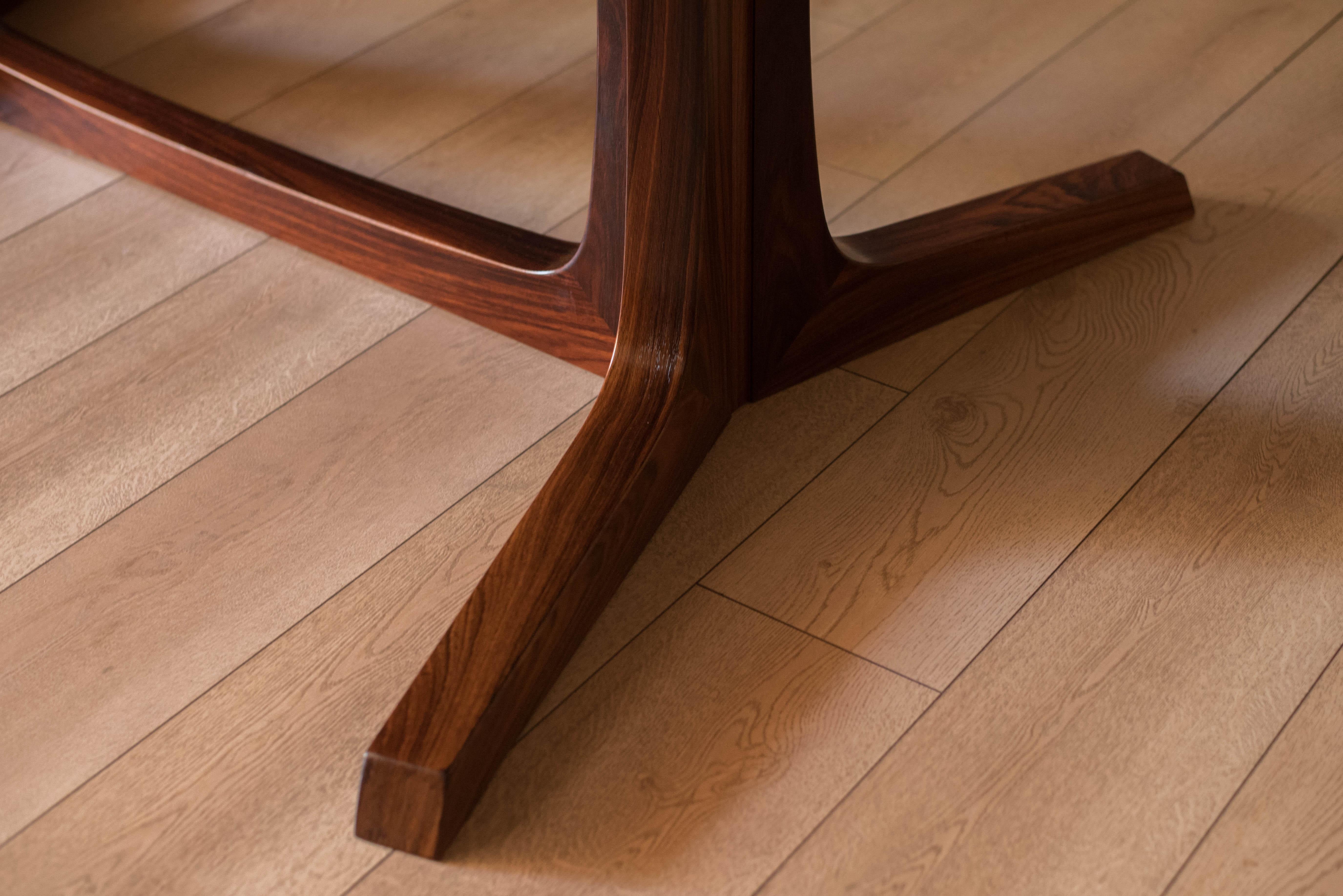 Bois de rose Table de salle à manger extensible en bois de rose moderne danois par Gudme Mobelfabrik en vente