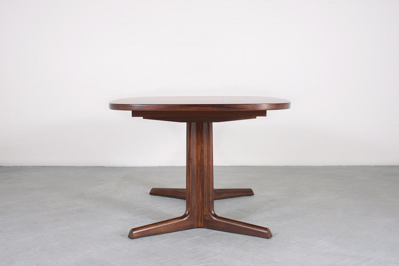 Danish Modern Rosewood Extendable Dining Table 5