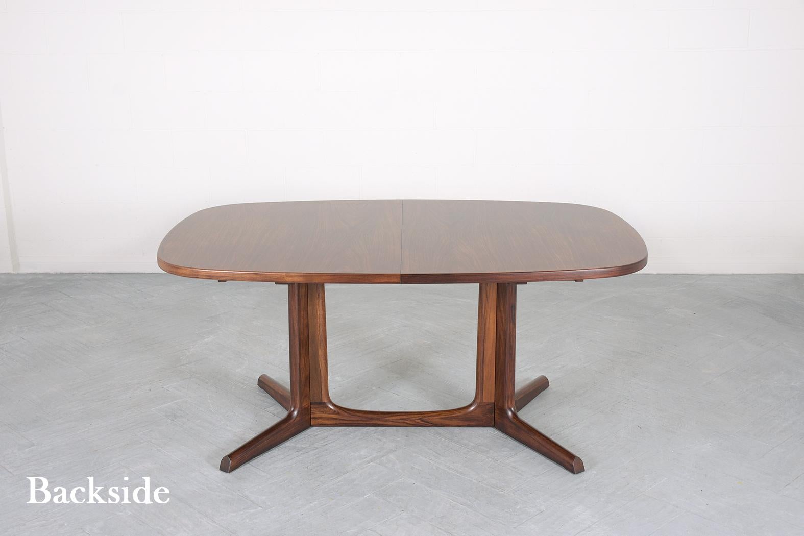 Danish Modern Rosewood Extendable Dining Table 6
