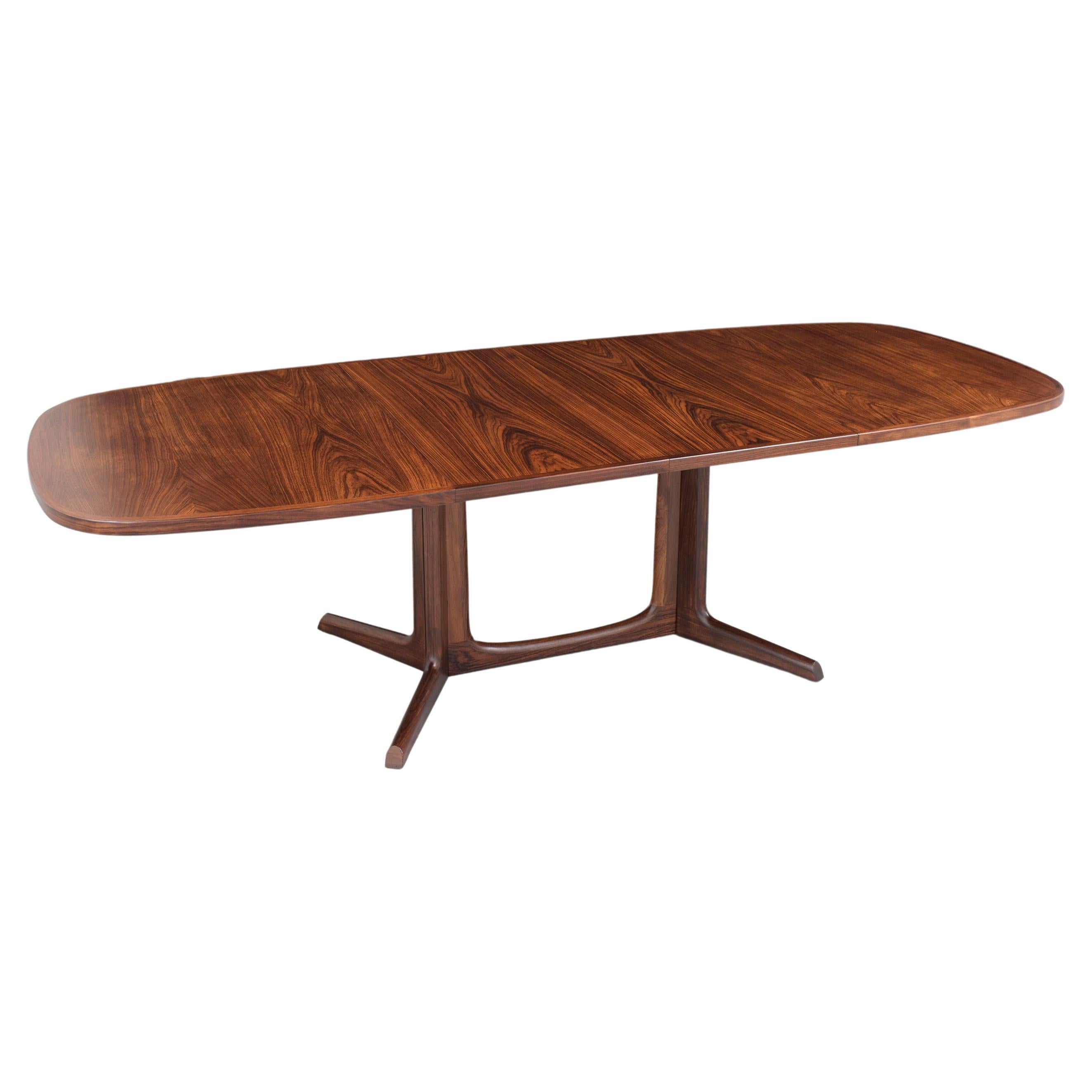 Danish Modern Rosewood Extendable Dining Table 2