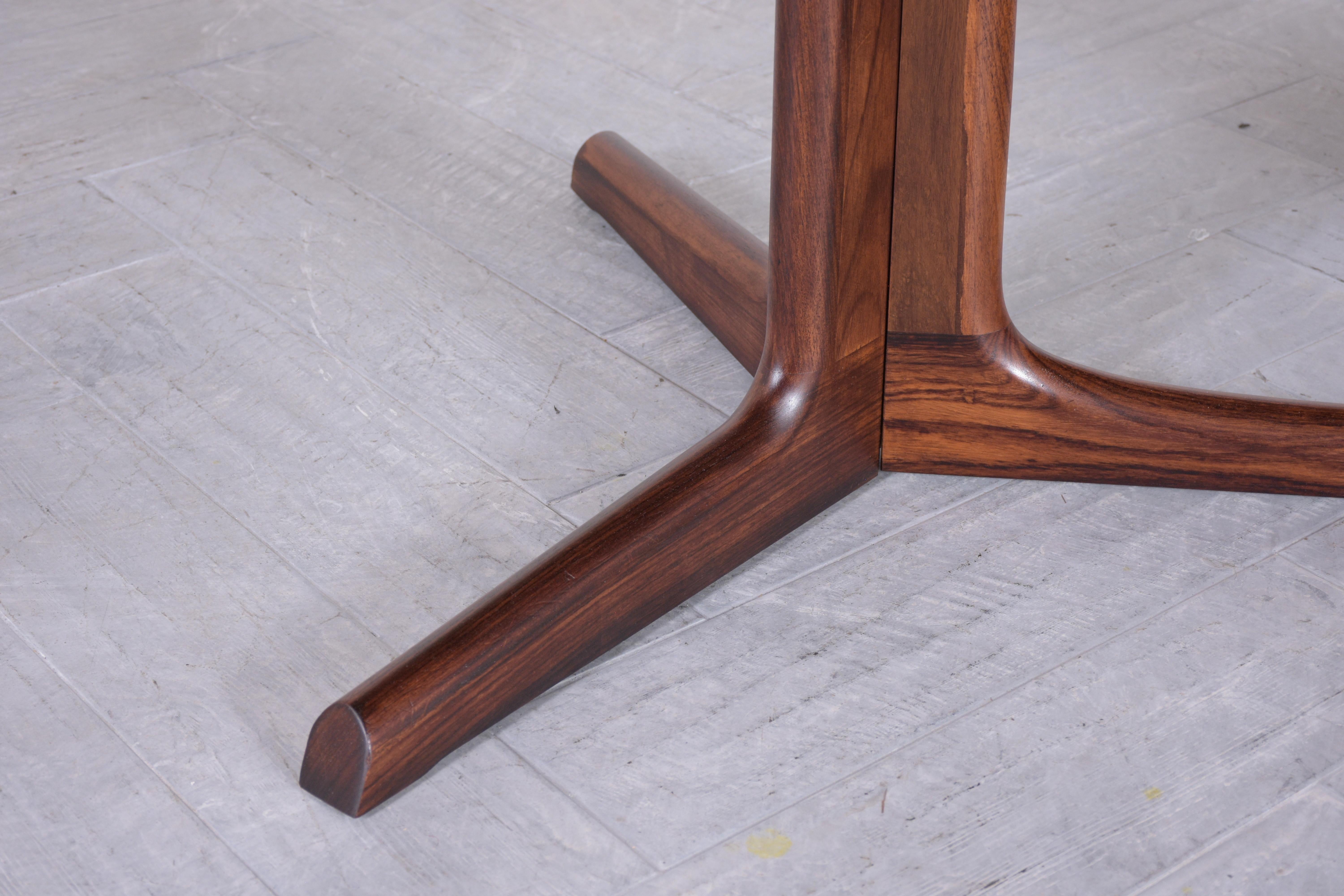 Danish Modern Rosewood Extendable Dining Table 3