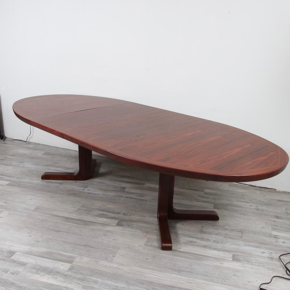 Danish Modern Rosewood Extension Dining Table by Skovby 3