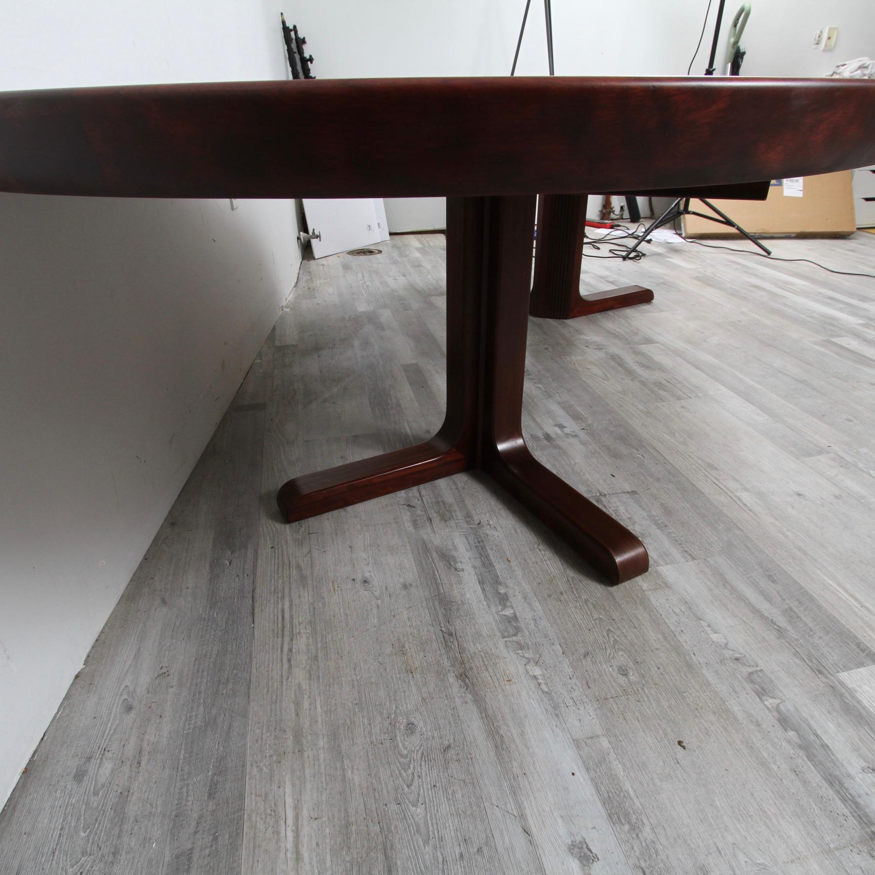 Danish Modern Rosewood Extension Dining Table by Skovby 1