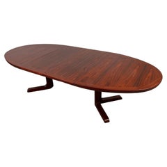 Danish Modern Rosewood Extension Dining Table by Skovby
