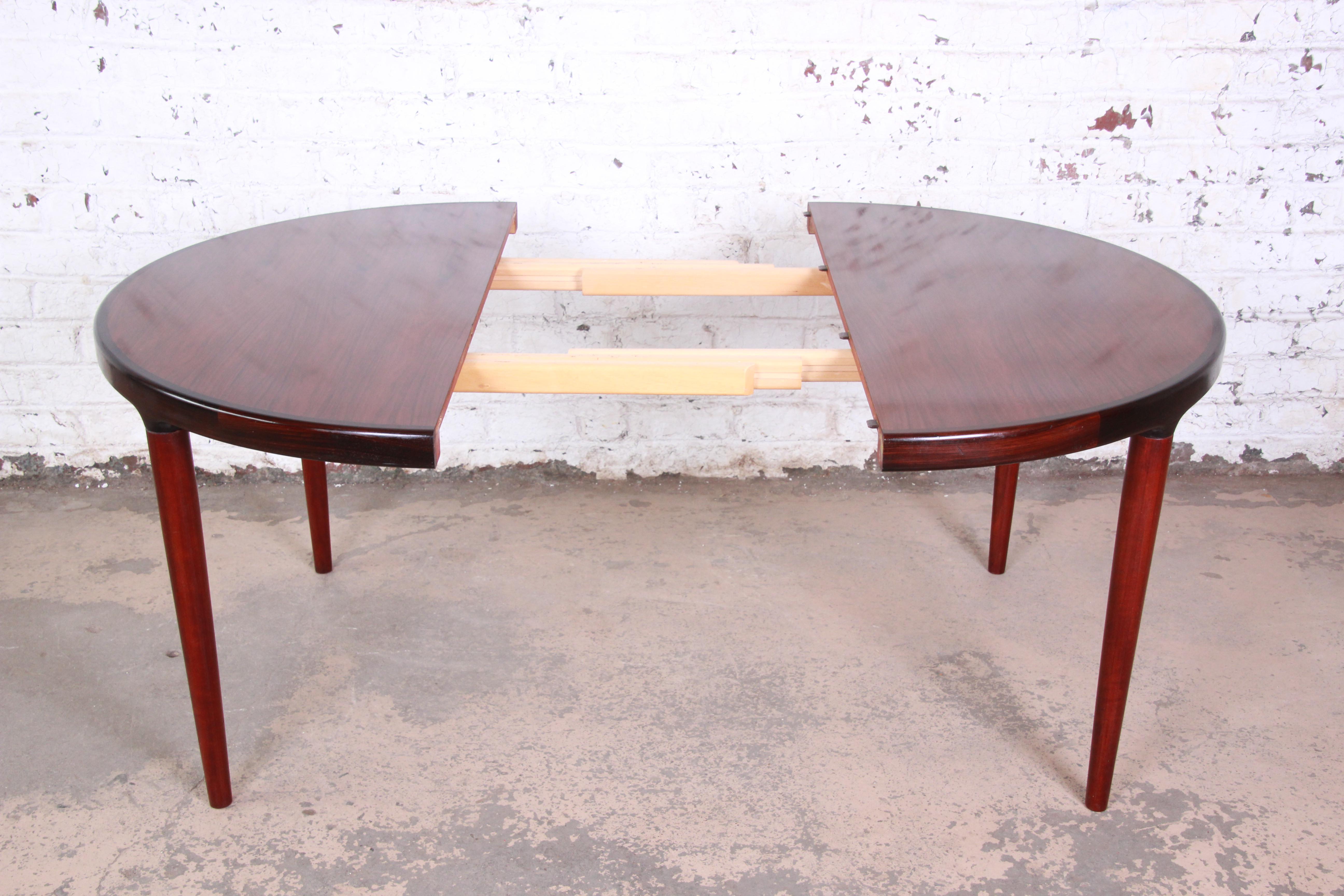 Danish Modern Rosewood Extension Dining Table 1