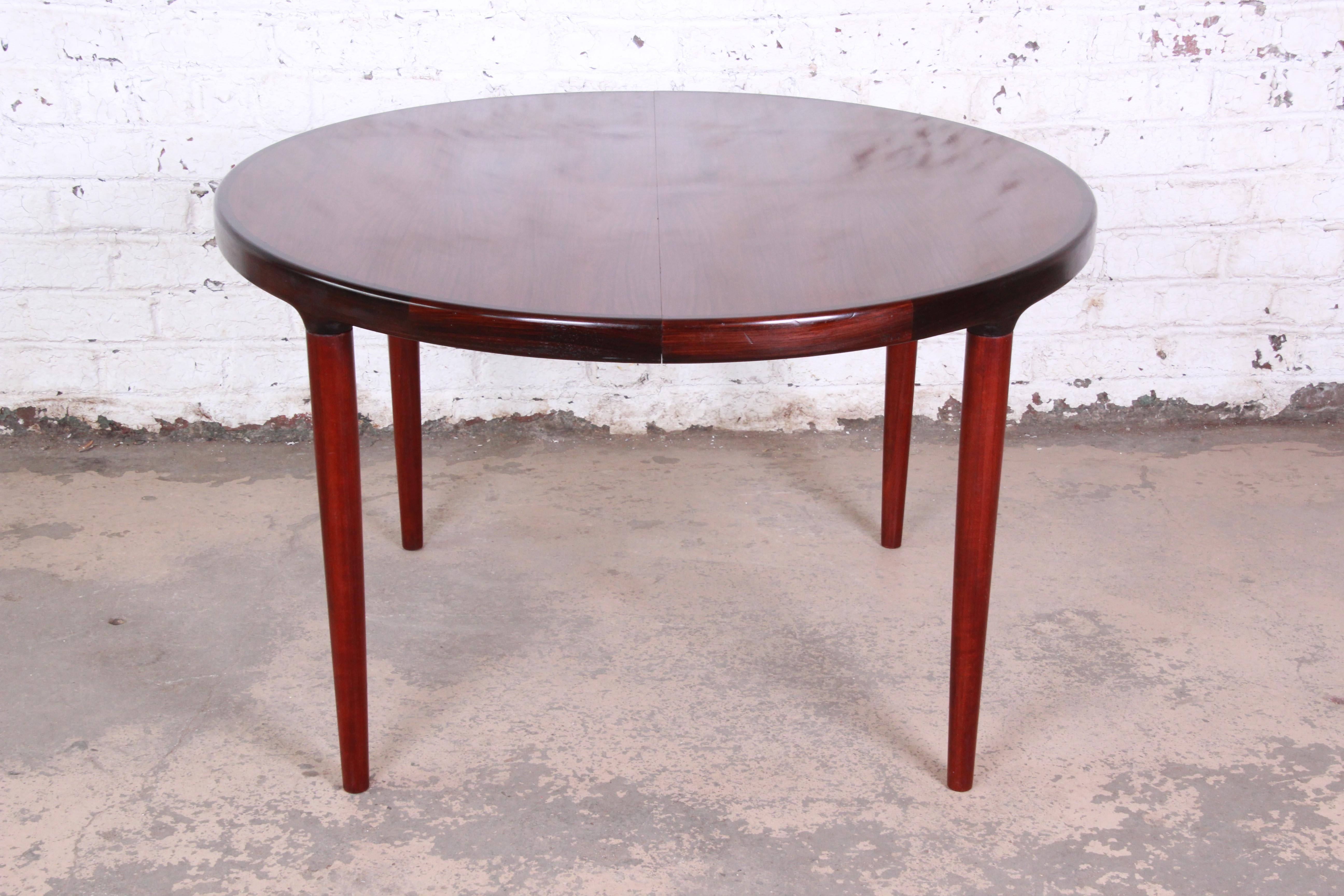 Danish Modern Rosewood Extension Dining Table 2