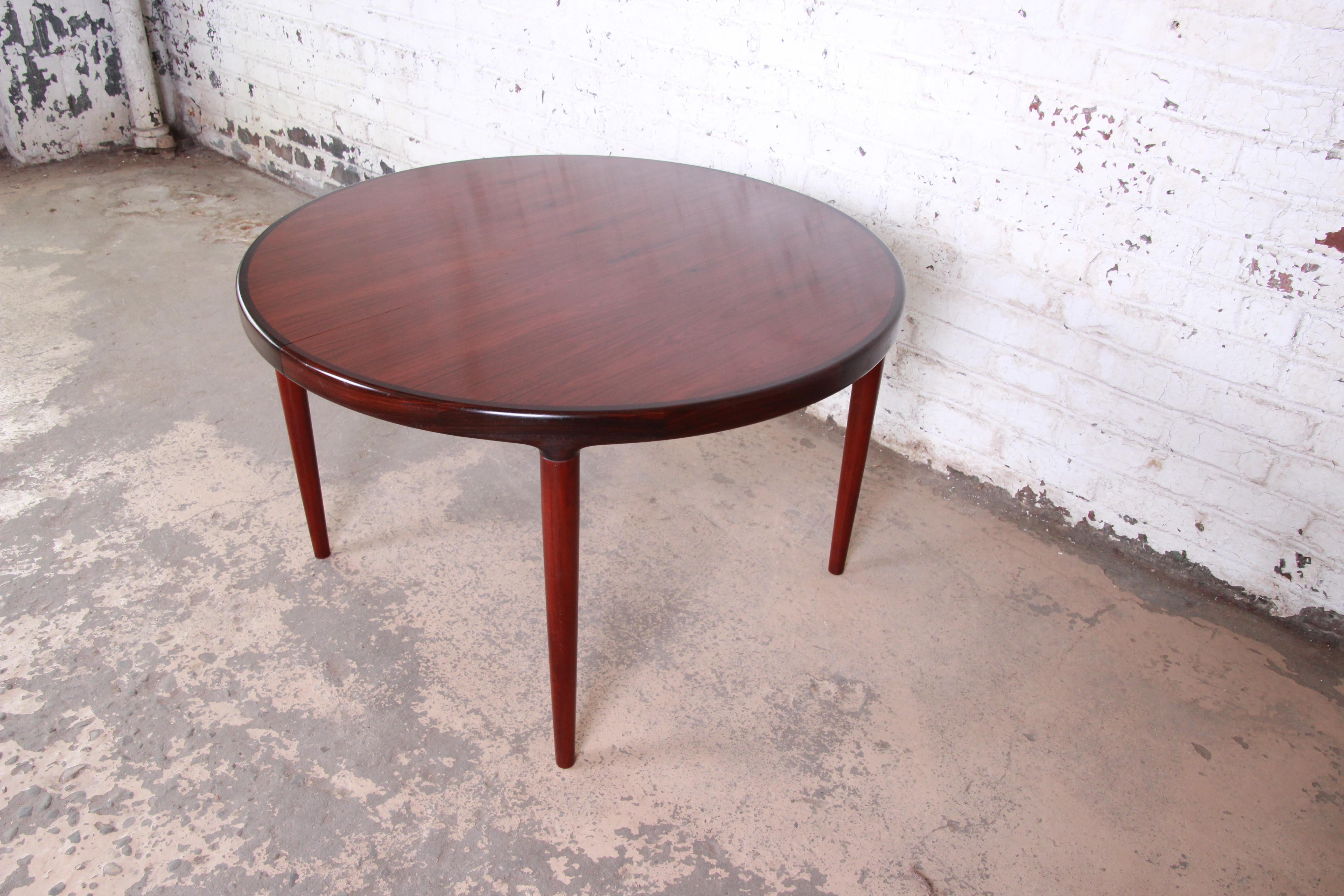 Danish Modern Rosewood Extension Dining Table 3