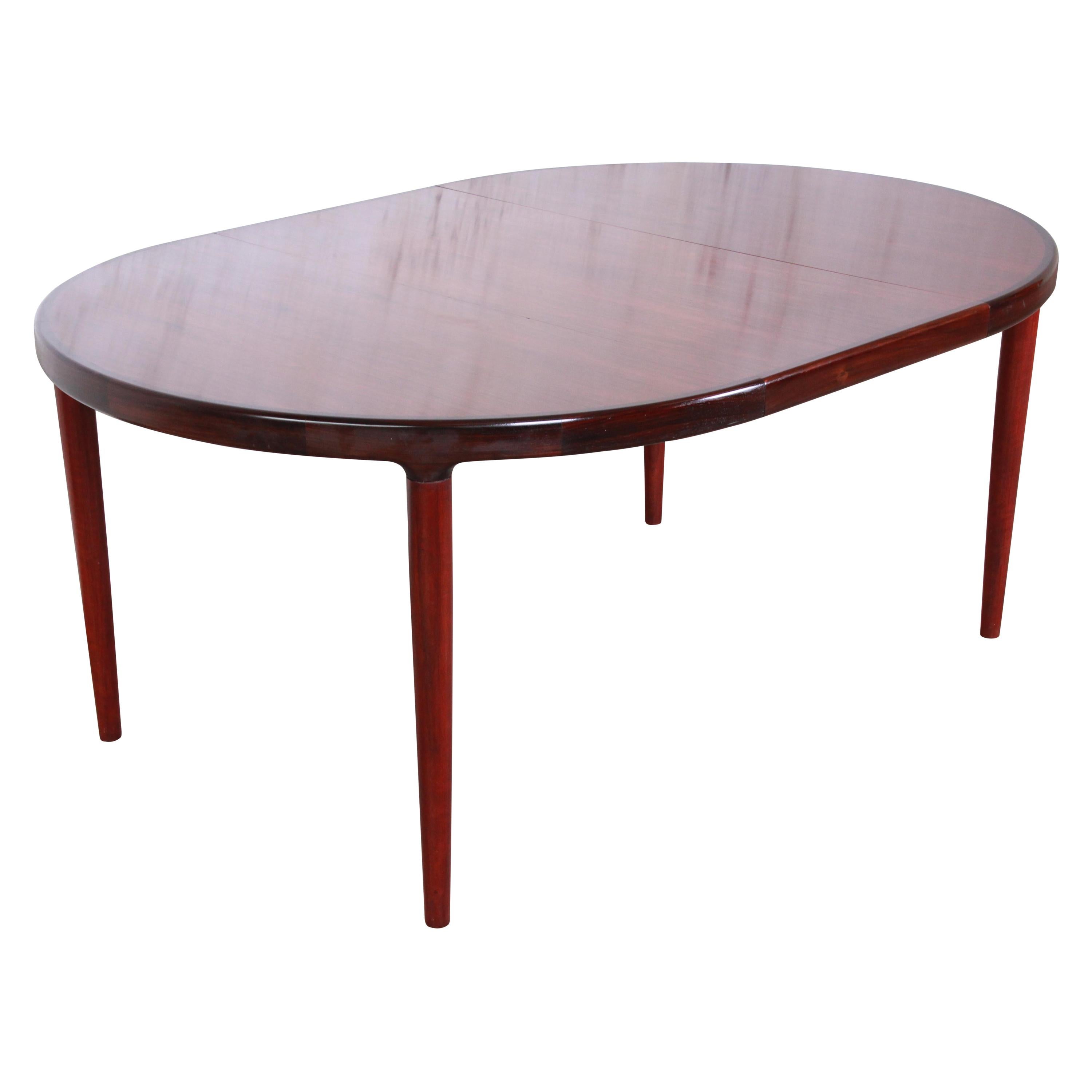 Danish Modern Rosewood Extension Dining Table
