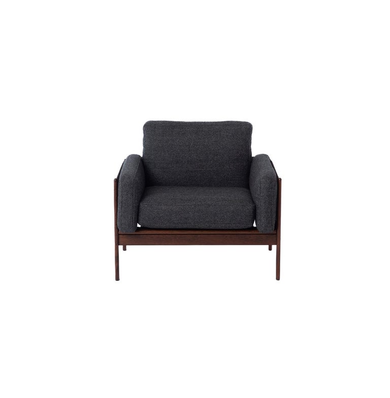 Danish Modern Komfort Rosewood Frame Lounge For Sale at 1stDibs