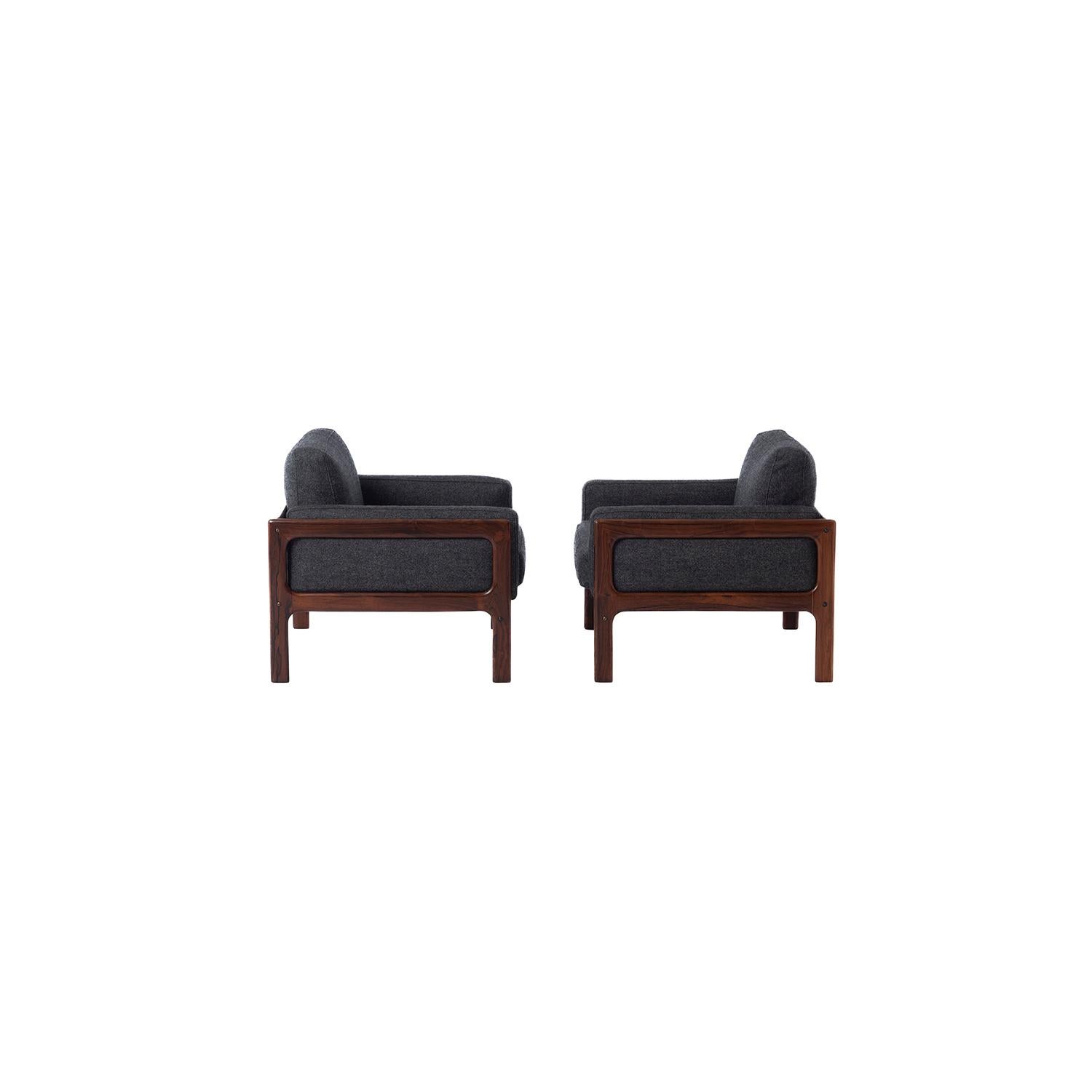 Danish Modern Komfort Rosewood Frame Lounge 3