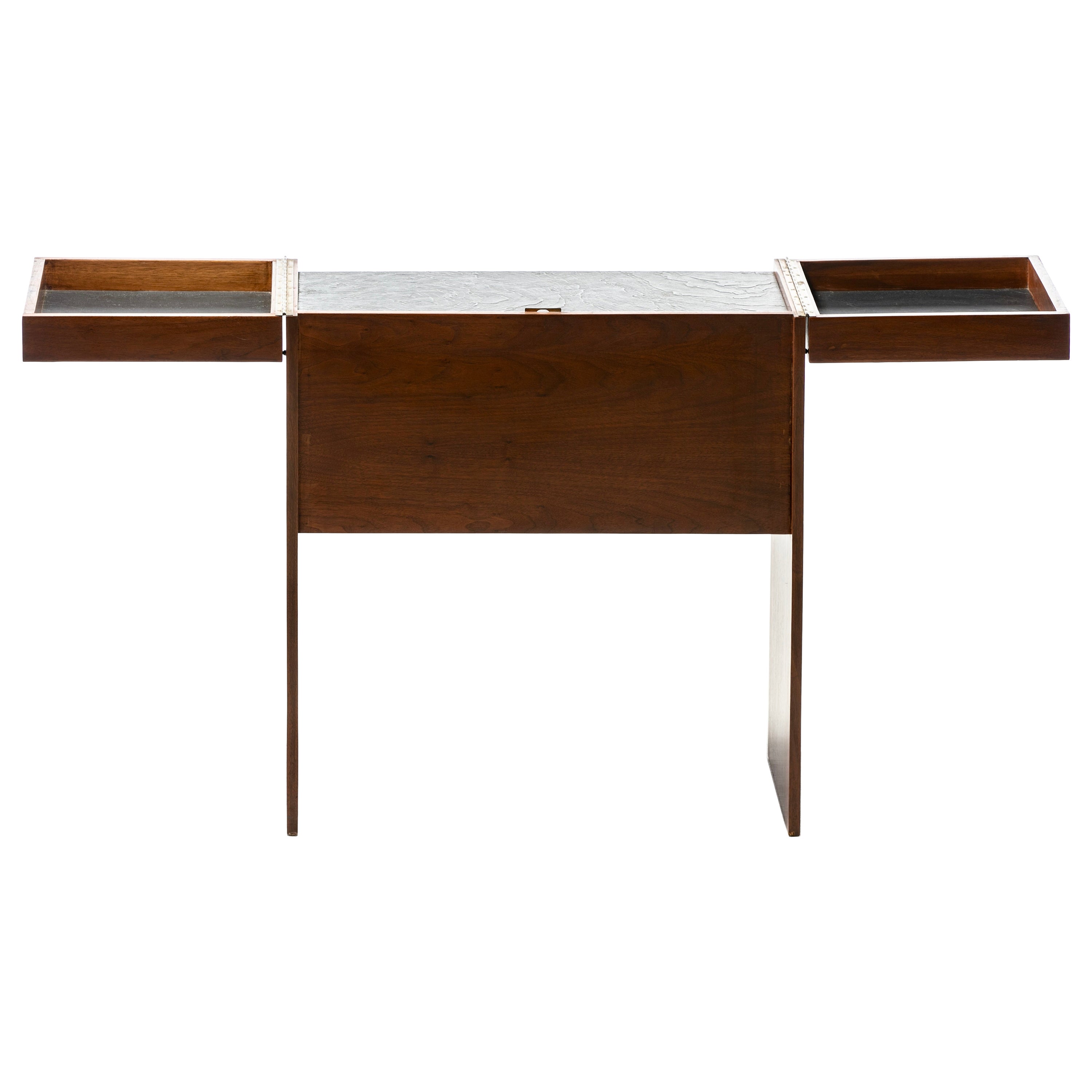 Danish Modern Rosewood Free Standing Flip Top Dry Bar c. 1960s