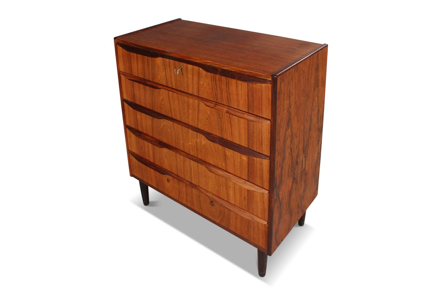 Mid-Century Modern Danish Modern Rosewood Highboy Dresser