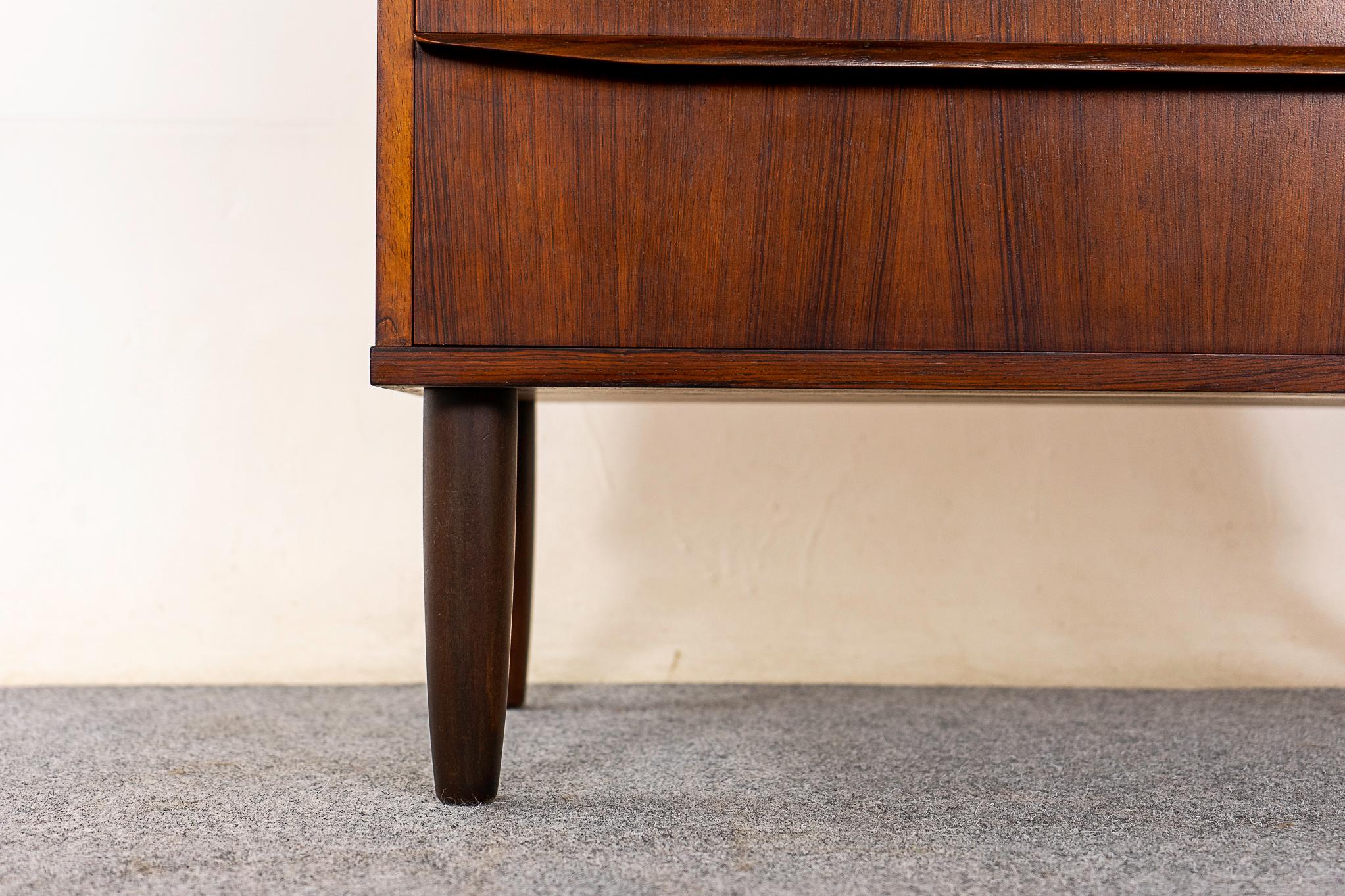 Danish Modern Rosewood Highboy Dresser In Good Condition For Sale In VANCOUVER, CA
