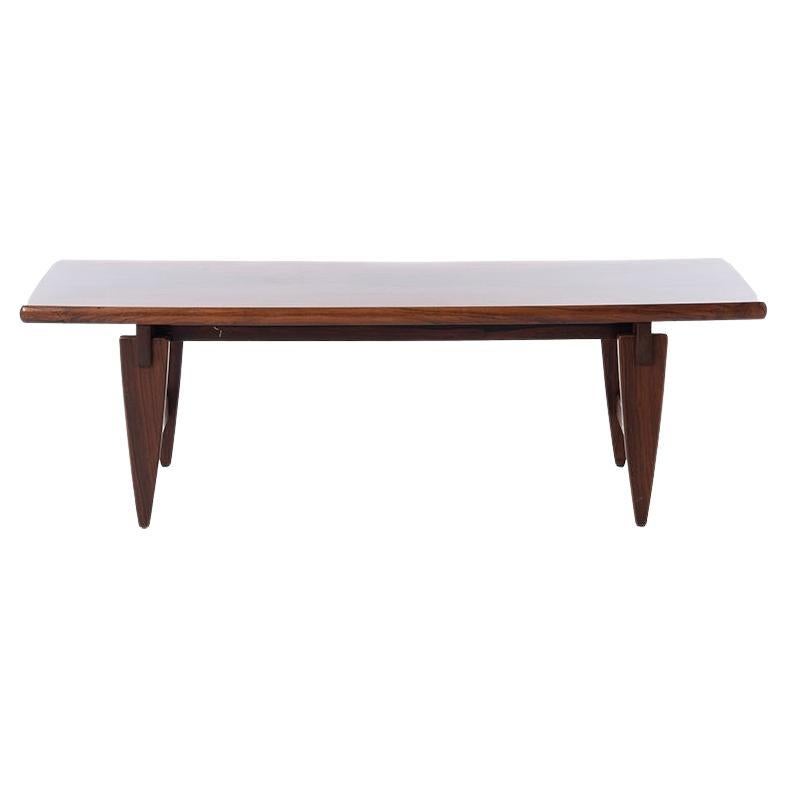 Danish Modern Rosewood Illum Wikkelsø Coffee Table For Sale