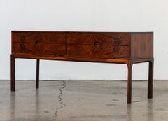 Danish Modern Rosewood Kai Kristiansen Small Chest with Drawers, Model 394