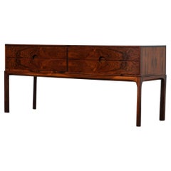 Danish Modern Rosewood Kai Kristiansen Small Chest with Drawers, Model 394
