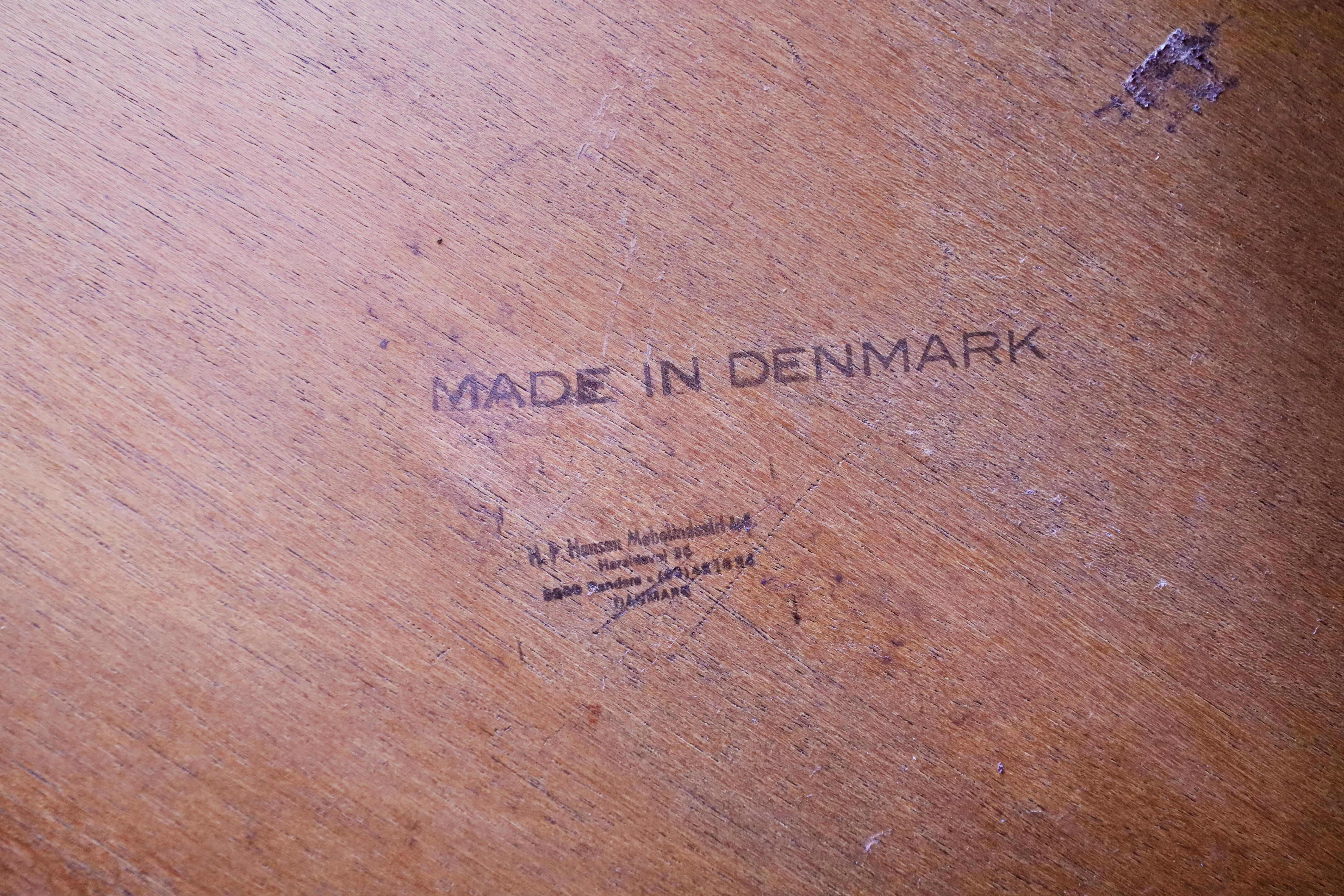Bureau moderne danois en bois de rose en forme de L par Arne Vodder pour H.P. Hansen en vente 5