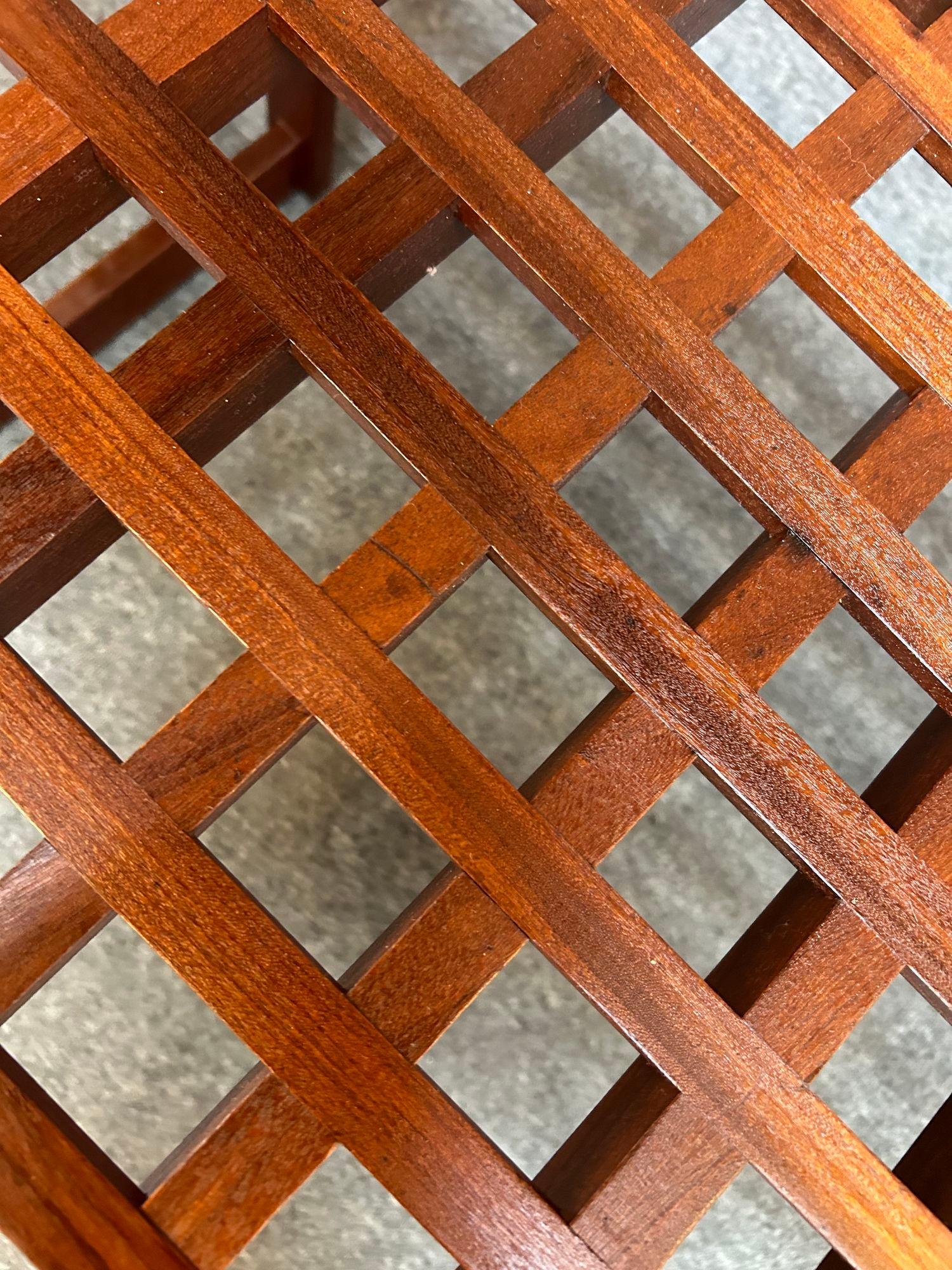 Danish Modern Rosewood Lattice Bench / Coffee Table by Peter Løvig Nielsen 5