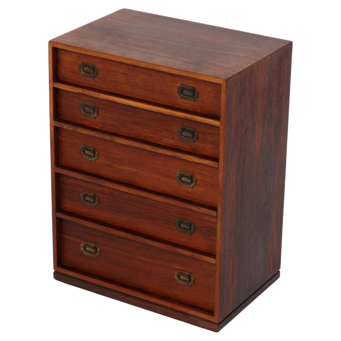 Danish Modern Rosewood Lingerie Chest by Henning Korch For Sale