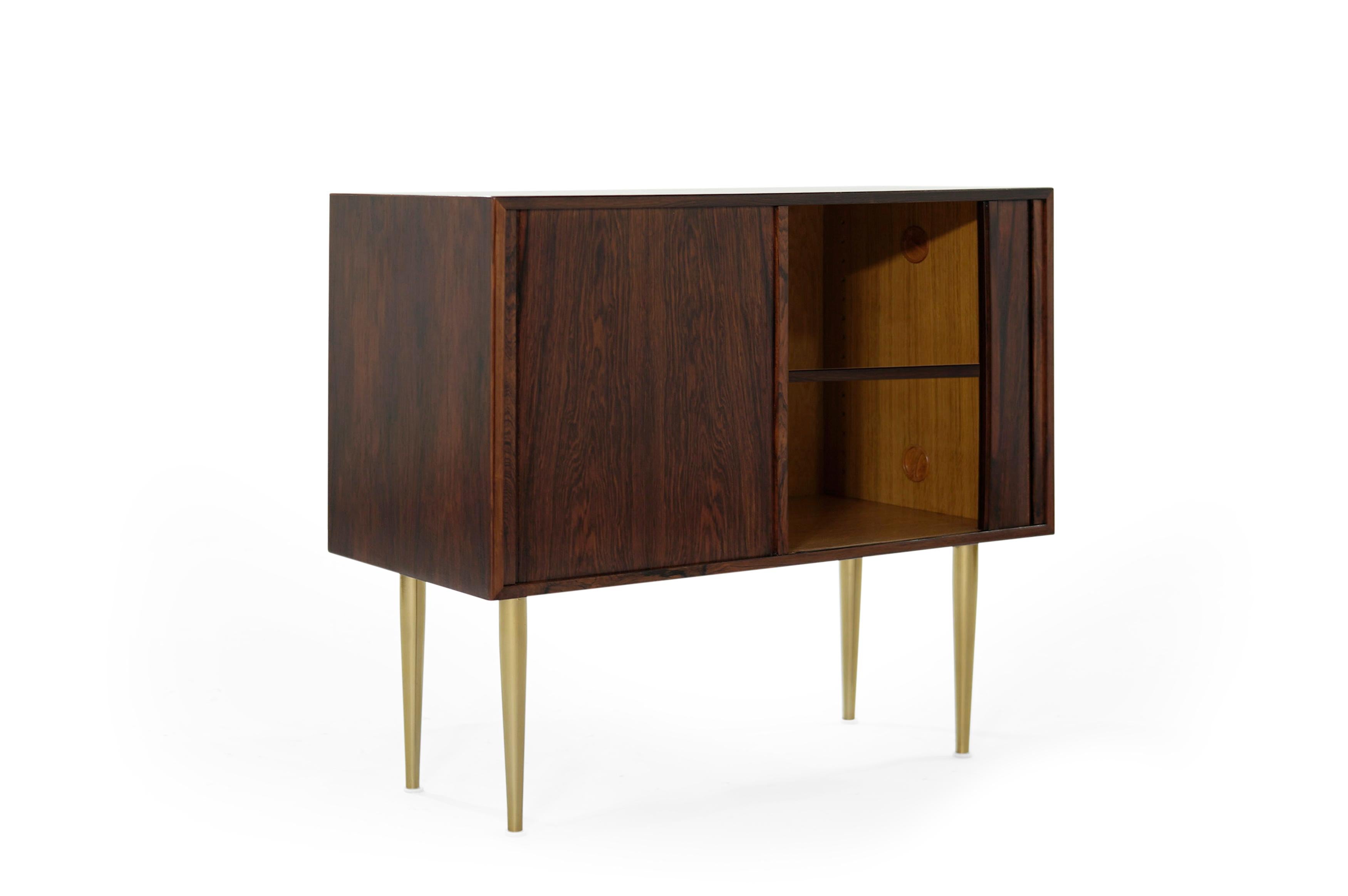 Scandinavian Modern Danish Modern Rosewood Liquor Cabinet, circa 1950s