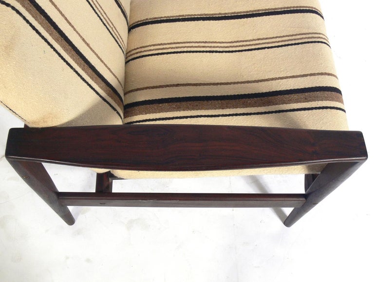 20th Century Danish Modern Rosewood Lounge Chair For Sale