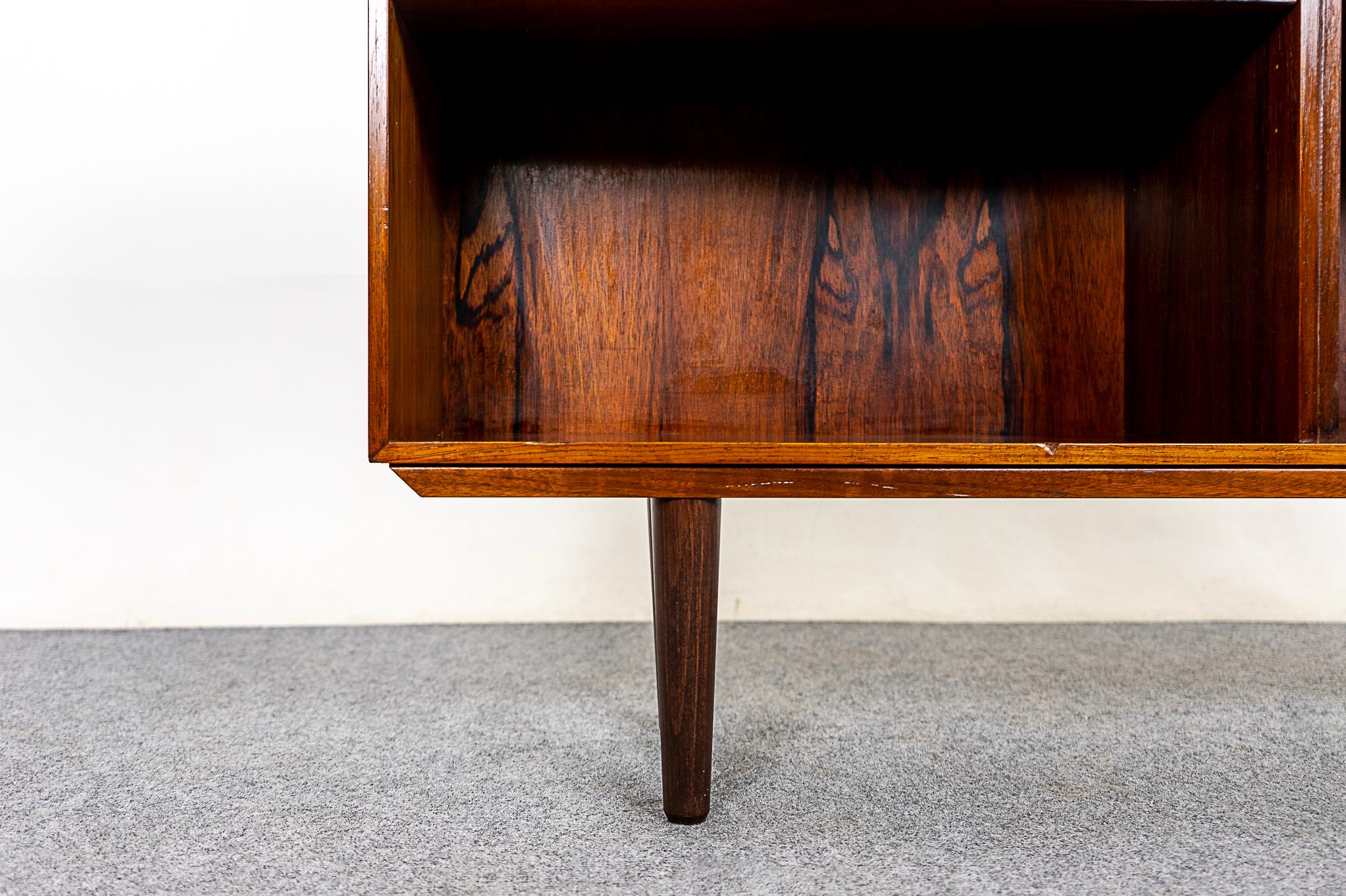 Danish Modern Rosewood Low Profile Bookcase 2