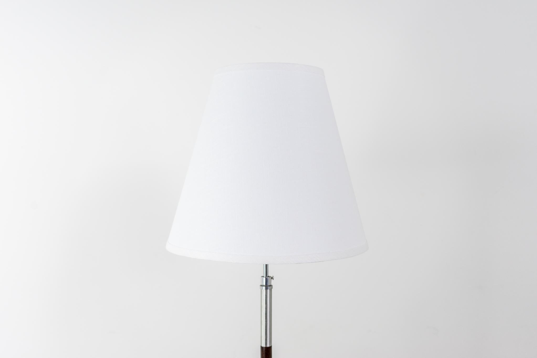 Danish Modern Rosewood & Metal Floor Lamp For Sale 5