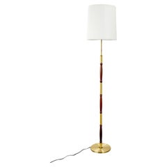 Danish Modern Rosewood & Metal Floor Lamp