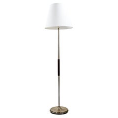 Retro Danish Modern Rosewood & Metal Floor Lamp