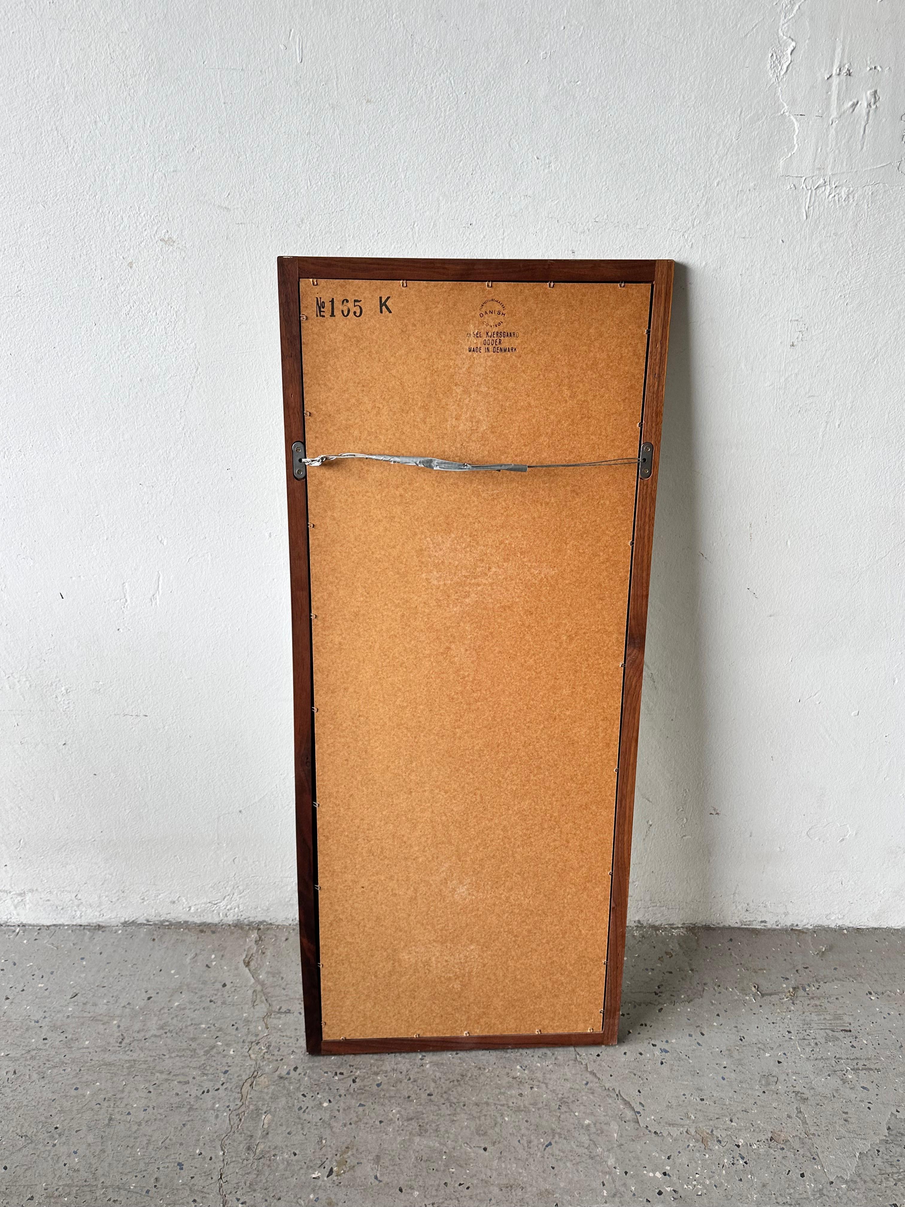 Miroir moderne danois en bois de rose par Aksel Kjersgaard pour Odder, Danemark en vente 4