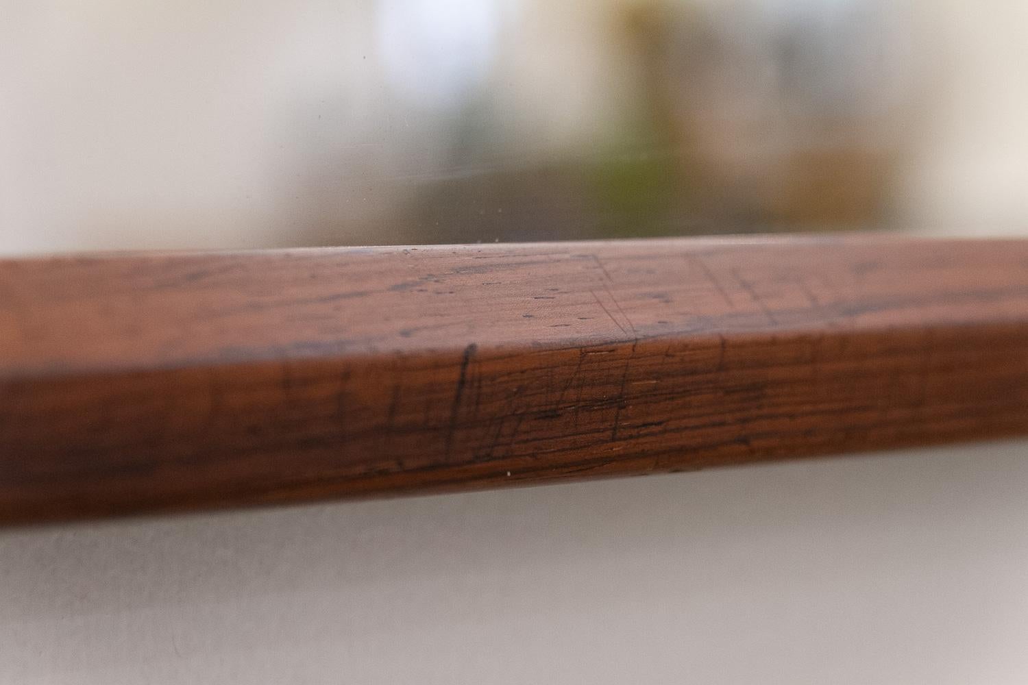 Specchio moderno danese in legno di palissandro di Kai Kristiansen per Aksel Kjersgaard, 1960. in vendita 6