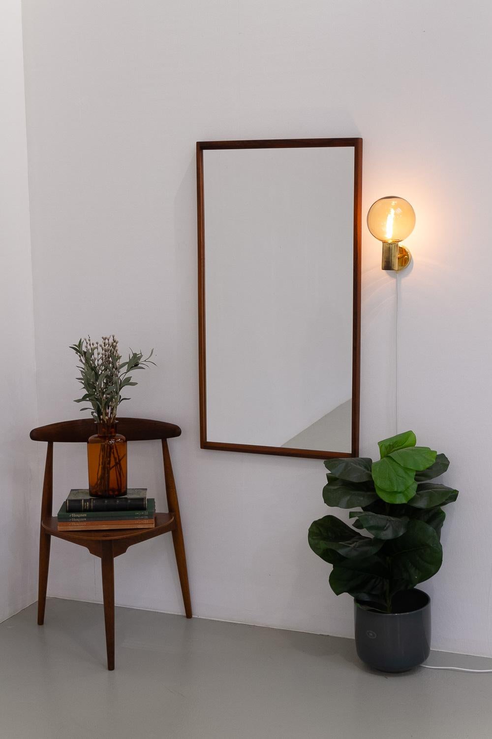 Specchio moderno danese in legno di palissandro di Kai Kristiansen per Aksel Kjersgaard, 1960. in vendita 9