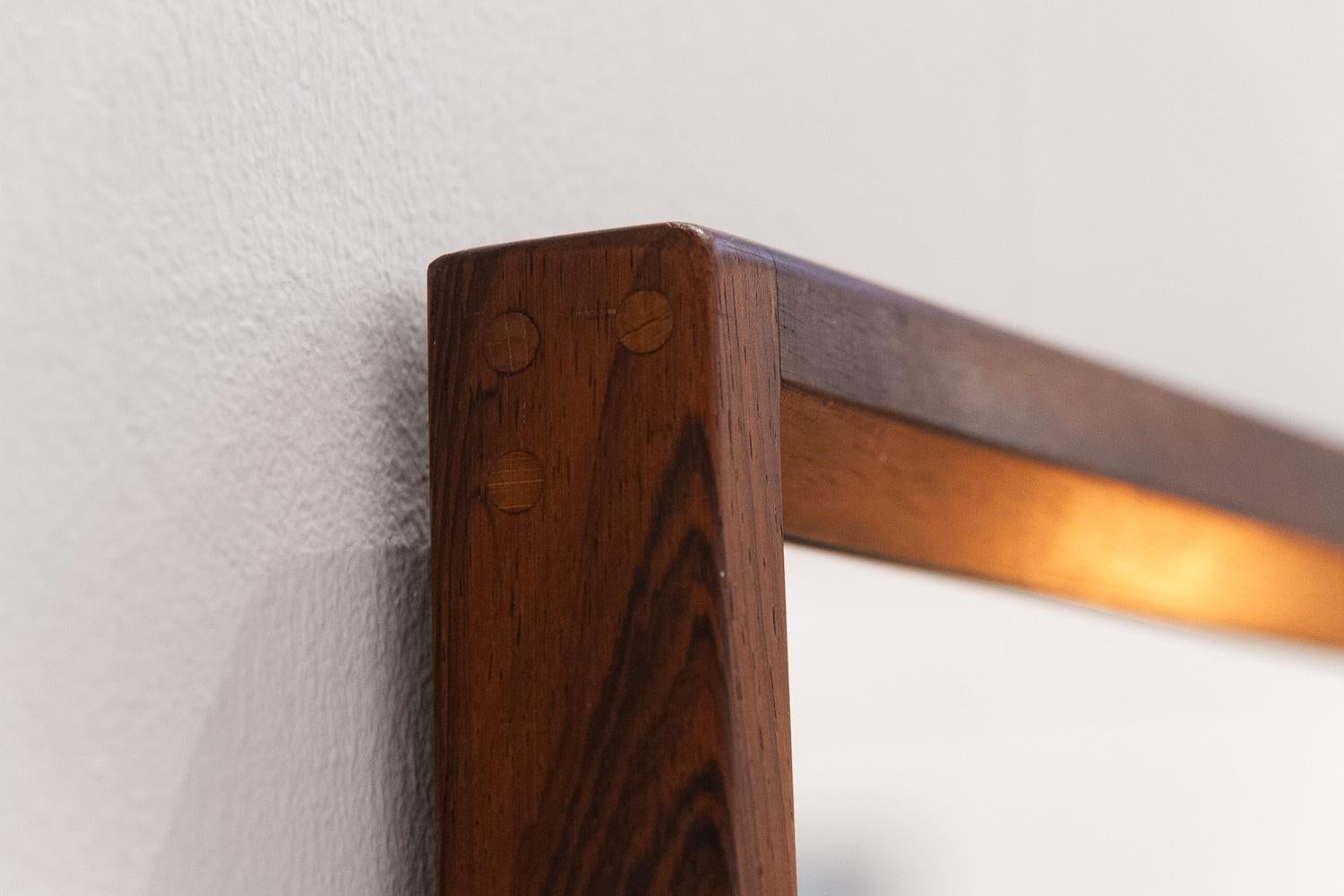 Specchio moderno danese in legno di palissandro di Kai Kristiansen per Aksel Kjersgaard, 1960. in vendita 11