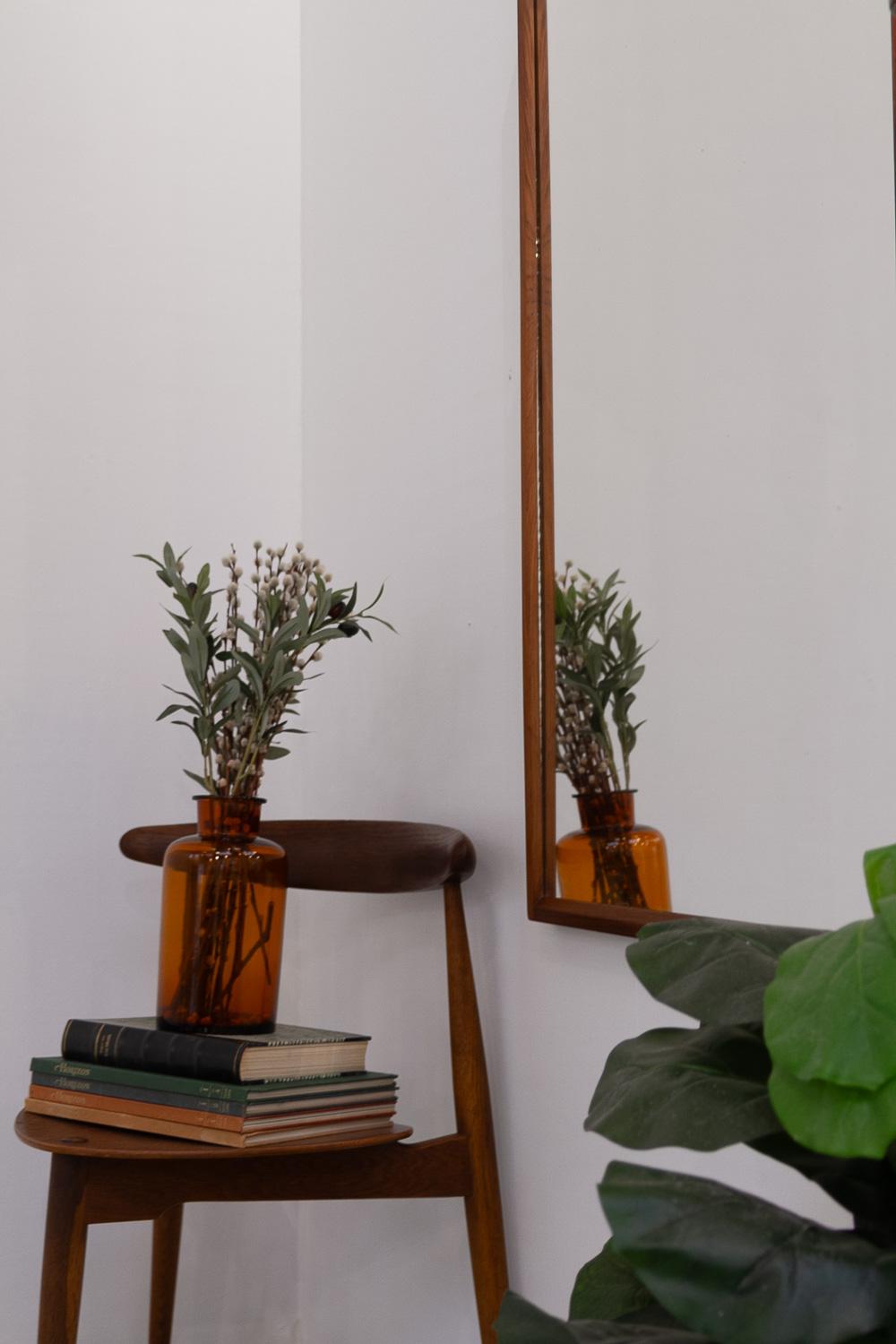 Specchio moderno danese in legno di palissandro di Kai Kristiansen per Aksel Kjersgaard, 1960. in vendita 13