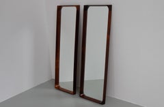 Miroirs modernes danois en bois de rose par Niels Clausen pour NC Møbler, années 1960. Ensemble de 2.