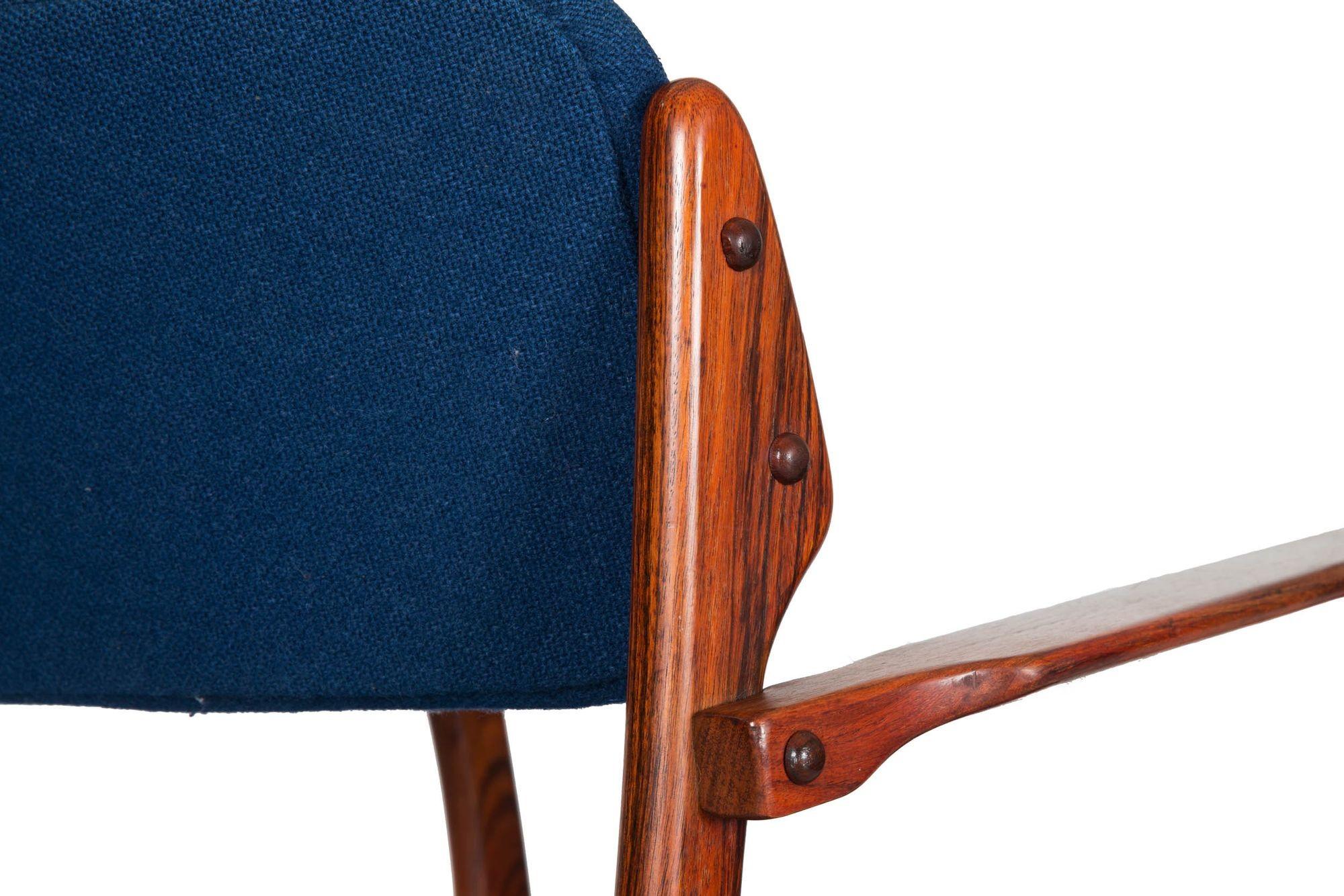 Danish Modern Rosewood Model 50 Arm Chair by Erik Buch For Sale 9