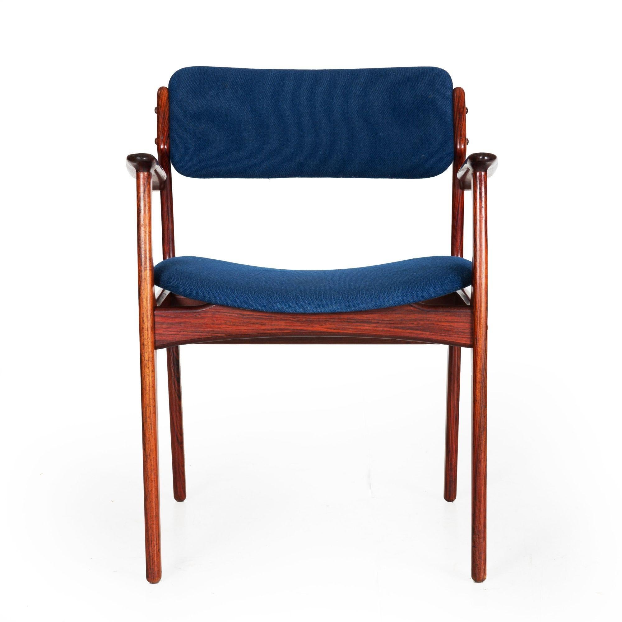 ROSEWOOD MODEL 50 ARM CHAIR BY ERIK BUCH
Denmark  produced by OD Møbler, circa 1960/70s  several available
Item # 209WKA27P-1 

The iconic sculptural 