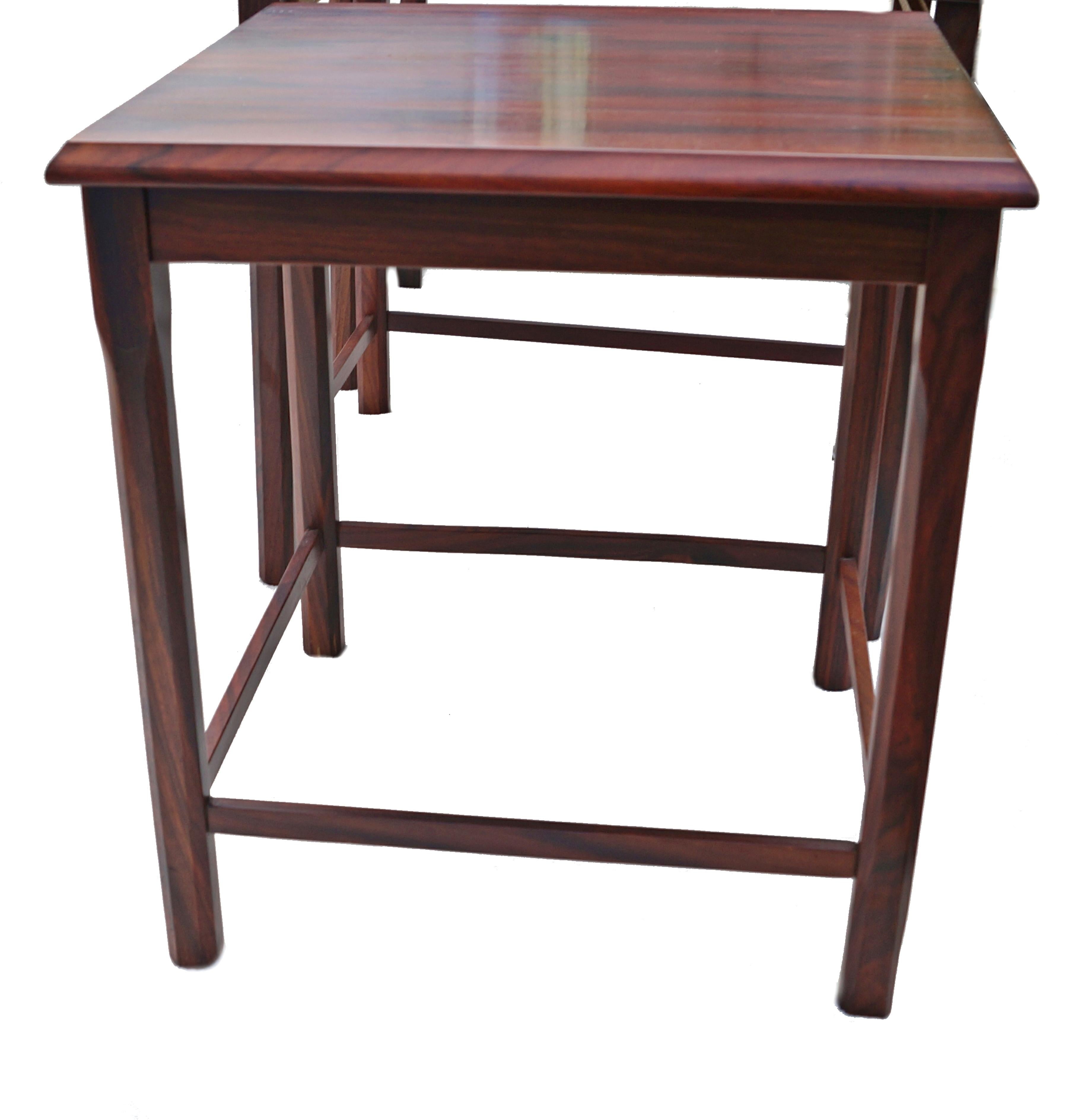 rosewood nesting tables